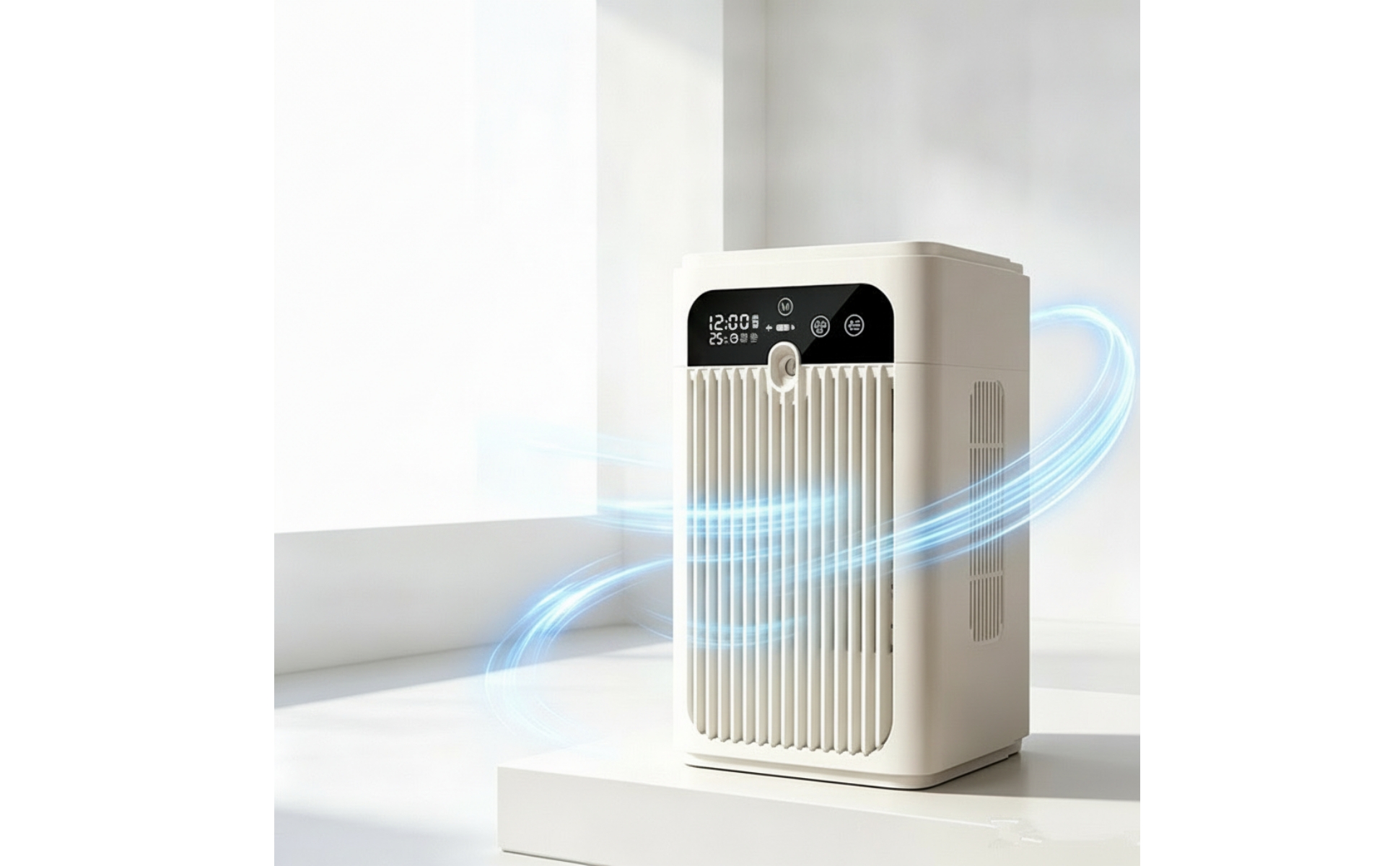 Fan with Cooling Mist Humidifier Touch Control Desk Fan with Water Tank