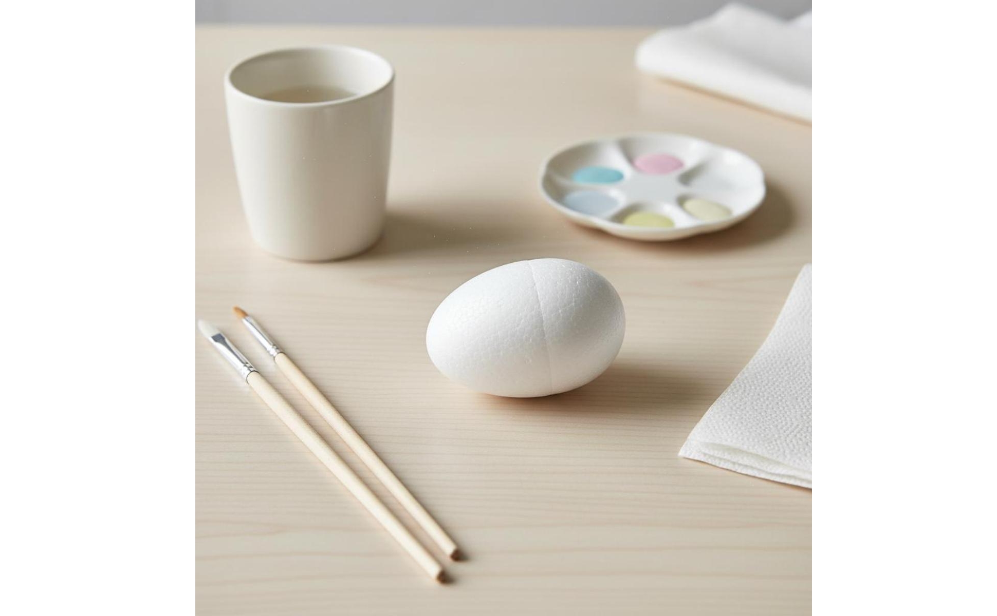 Foam Egg Polished Surface Craft Foam Egg Lightweight for School Projects