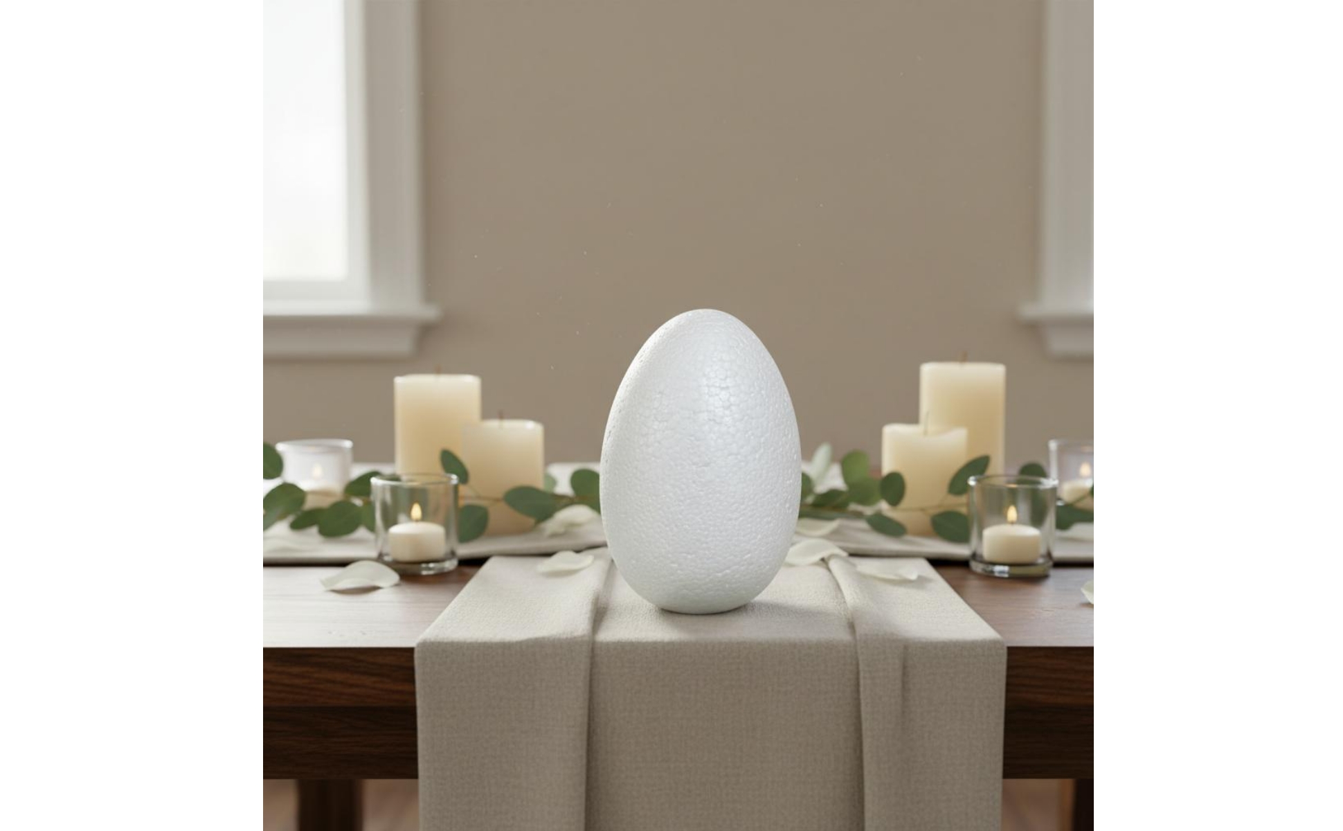 Foam Egg Polished Surface Craft Foam Egg Lightweight for School Projects