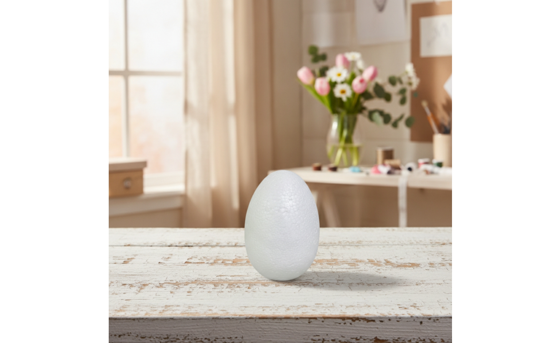 Foam Egg Polished Surface Craft Foam Egg Lightweight for School Projects