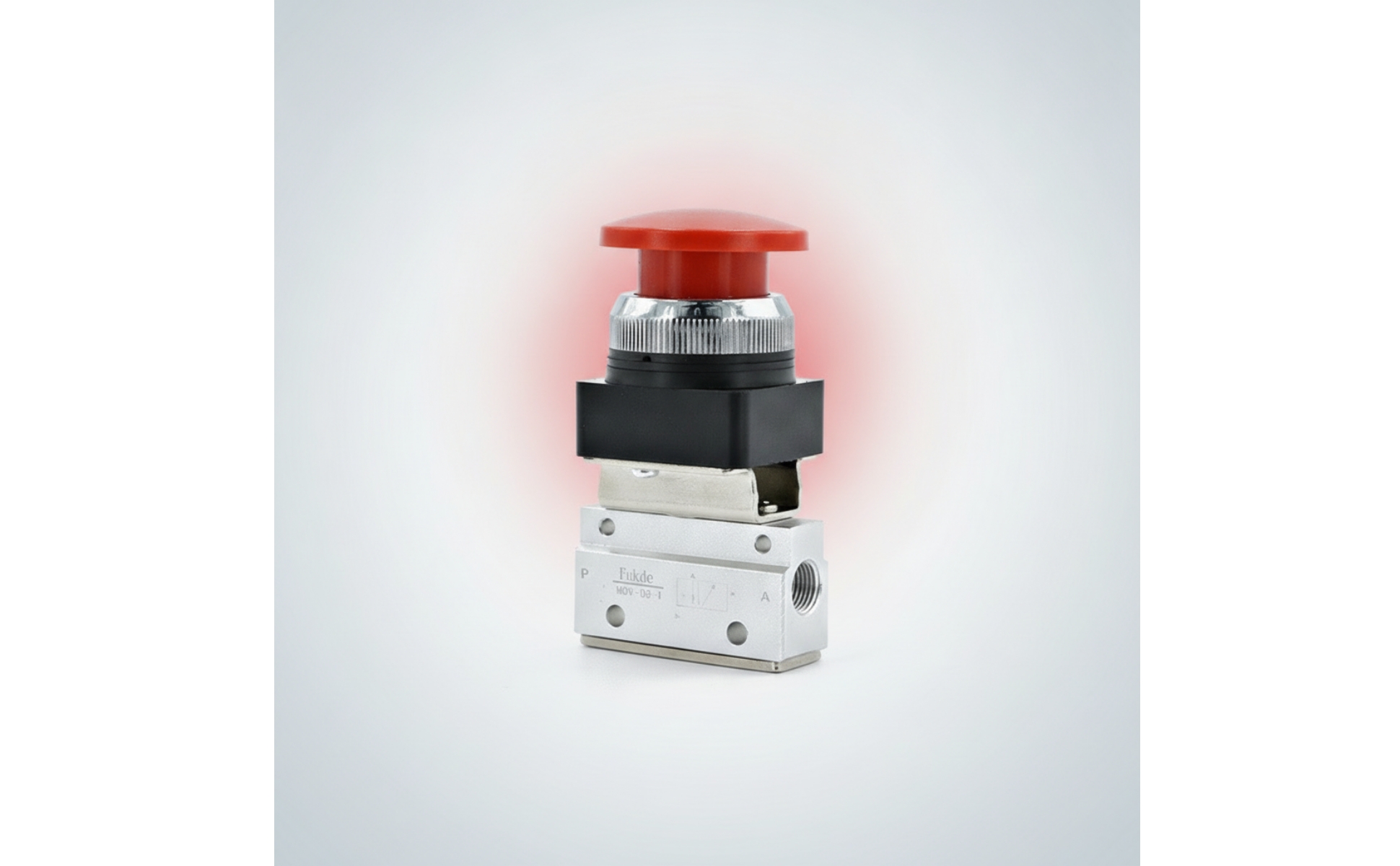 Valve with Dome Button Aluminum Alloy Dome Push Button Valve Compact