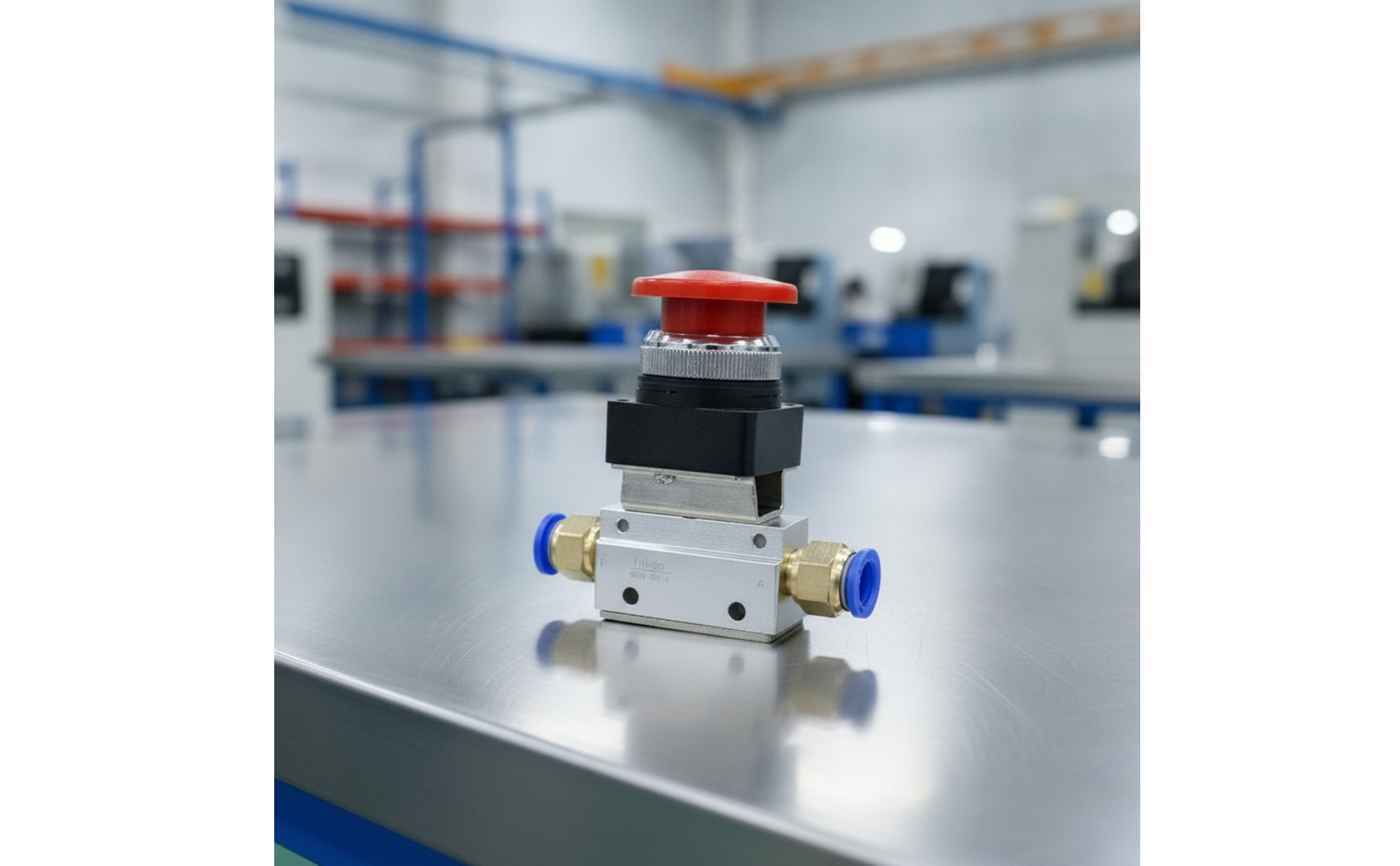 Valve with Dome Button Aluminum Alloy Dome Push Button Valve Compact
