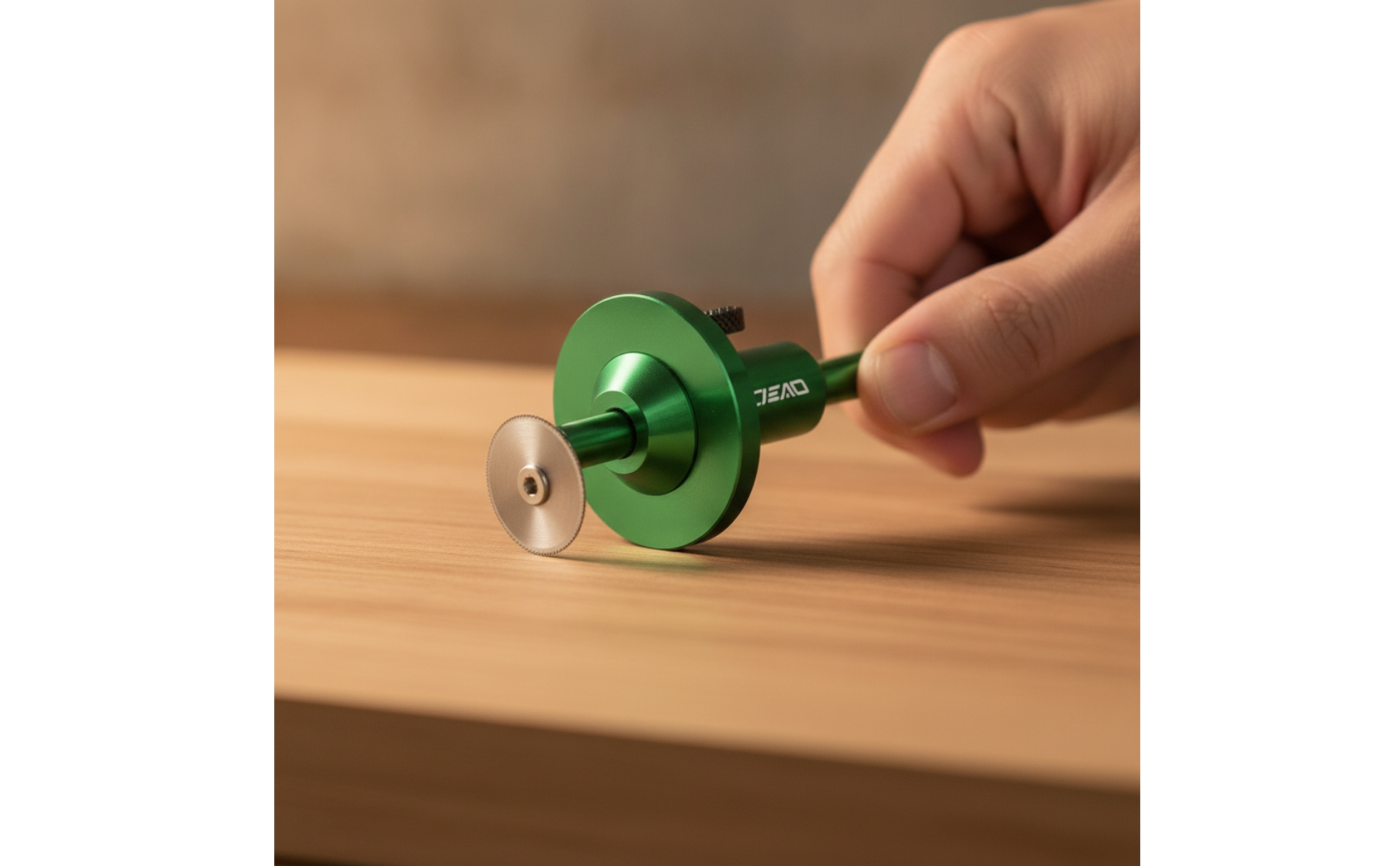 Wheel Marking Gauge Aluminum Alloy Marking Gauge with Scale Micro-Réglable