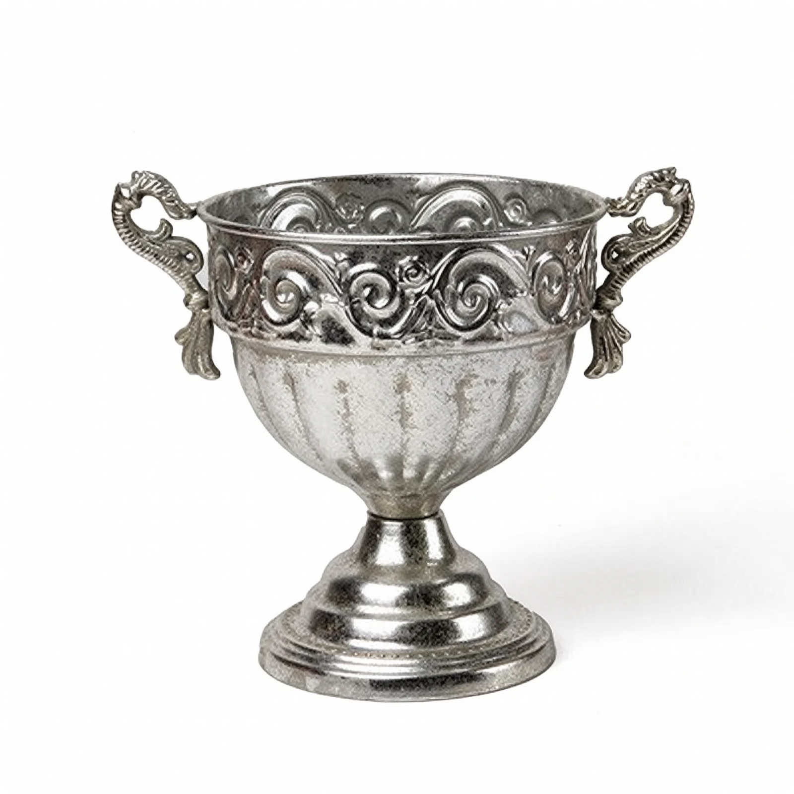 Vases with Pedestal Base Vintage-Inspired Vessel Lightweight for Home