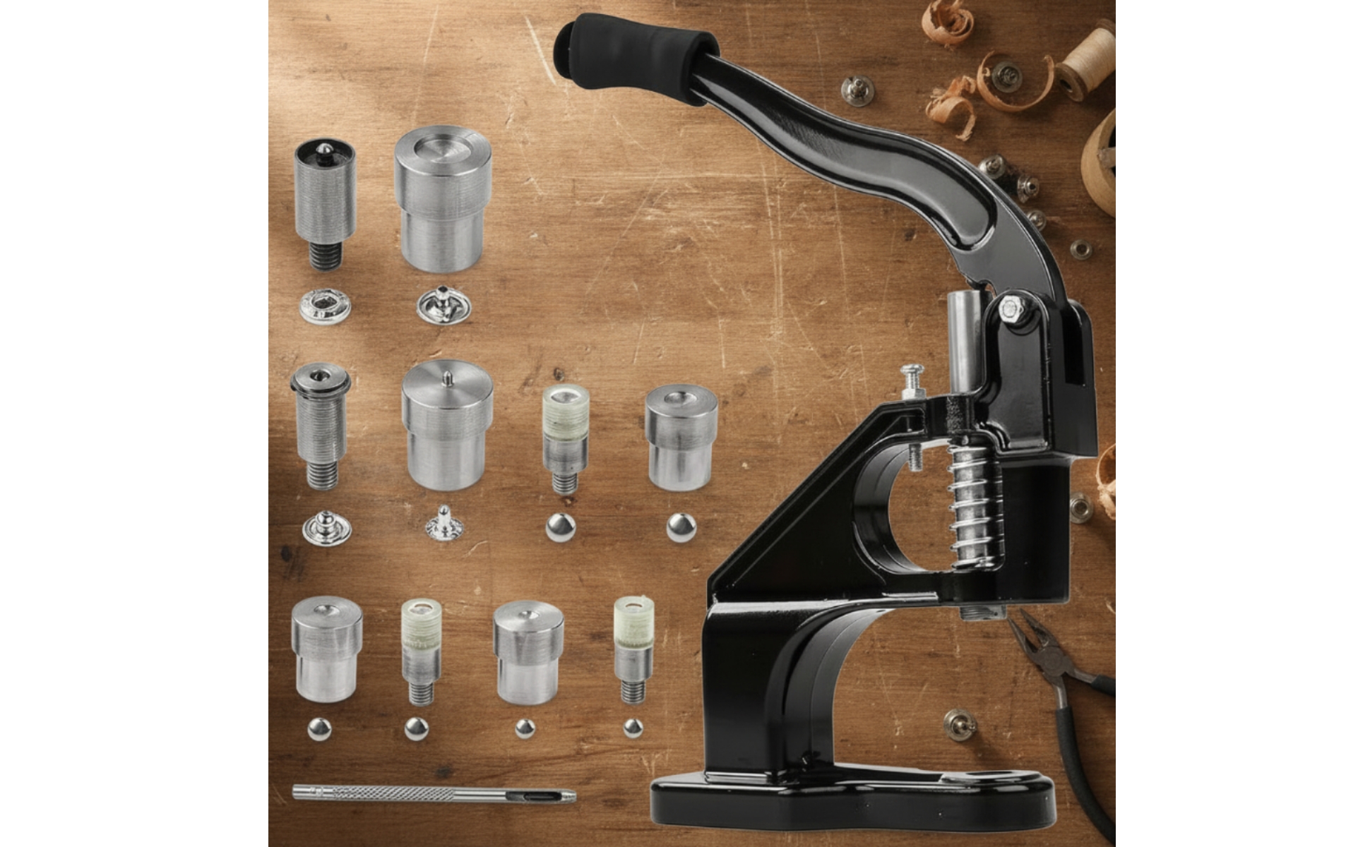 Presse à Rivets avec Matrices Robuste Presse à Boutons-Pression avec Matrices
