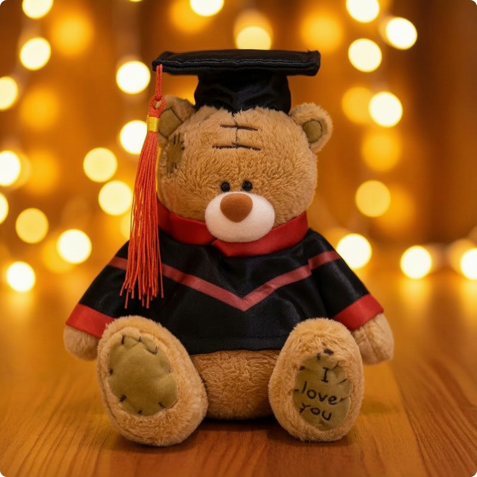Graduation Teddy Bear Compact Stuffed Doll with Graduation Cap Adorable