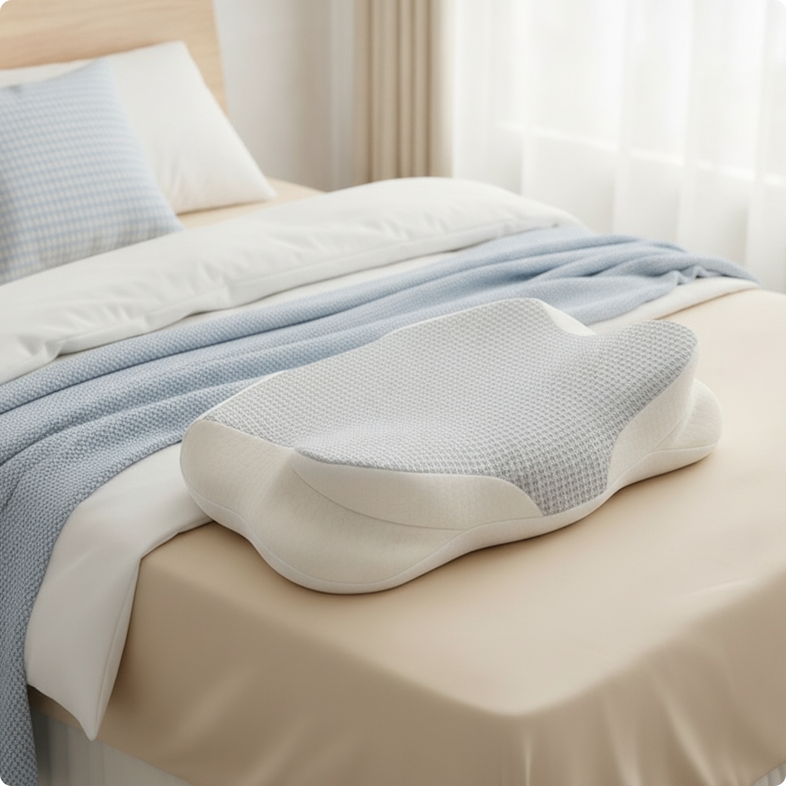 Nackenkissen mit Schmetterlingsform Stützend Ergonomisches Kissen Komfortabel