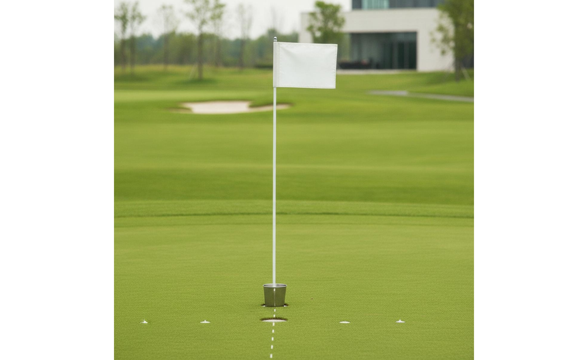 Golf Flagpole with Cup Stainless Steel Golf Flagstick with Cup Rust-Resistant