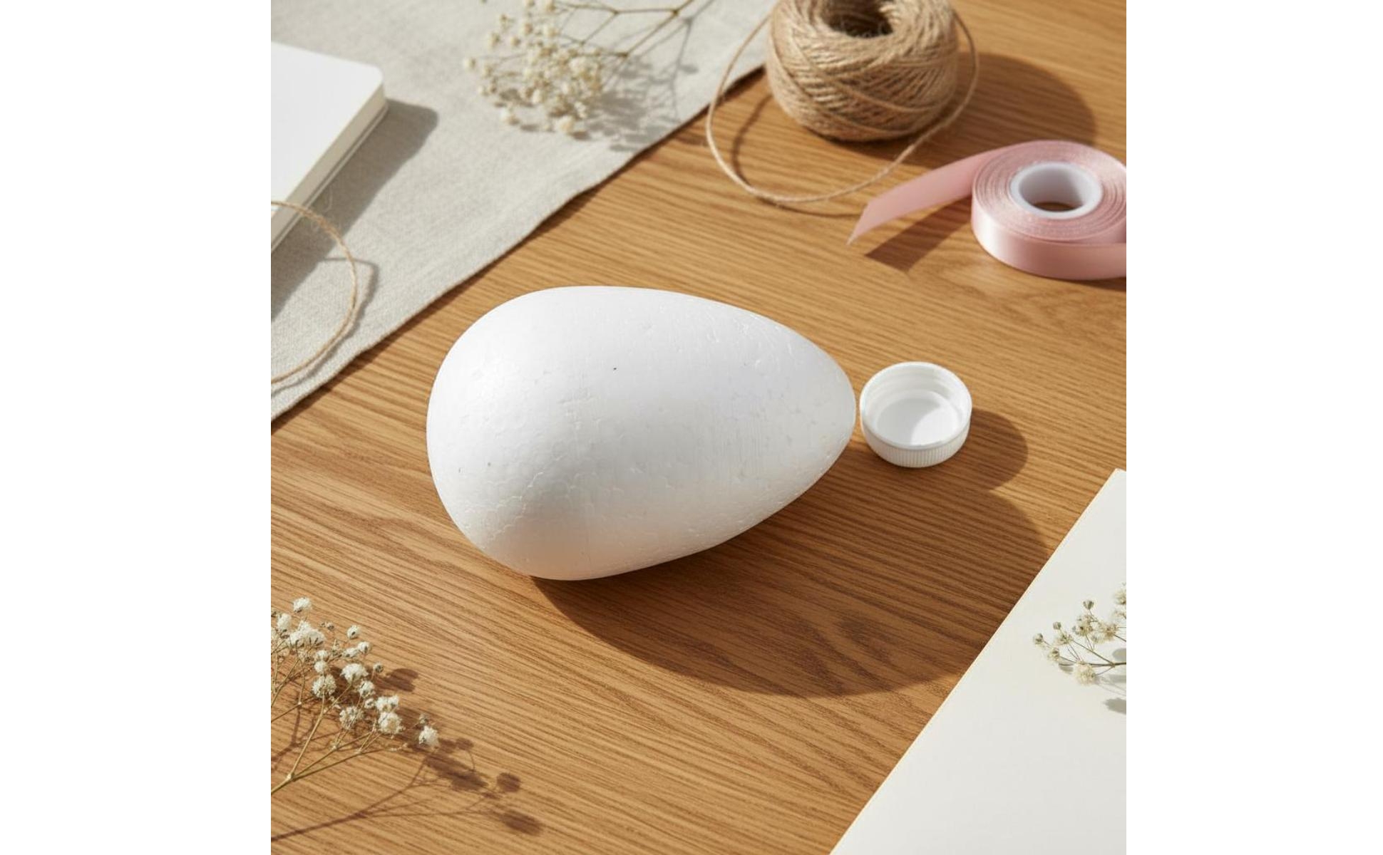 Foam Egg Polished Surface Craft Foam Egg Lightweight for School Projects