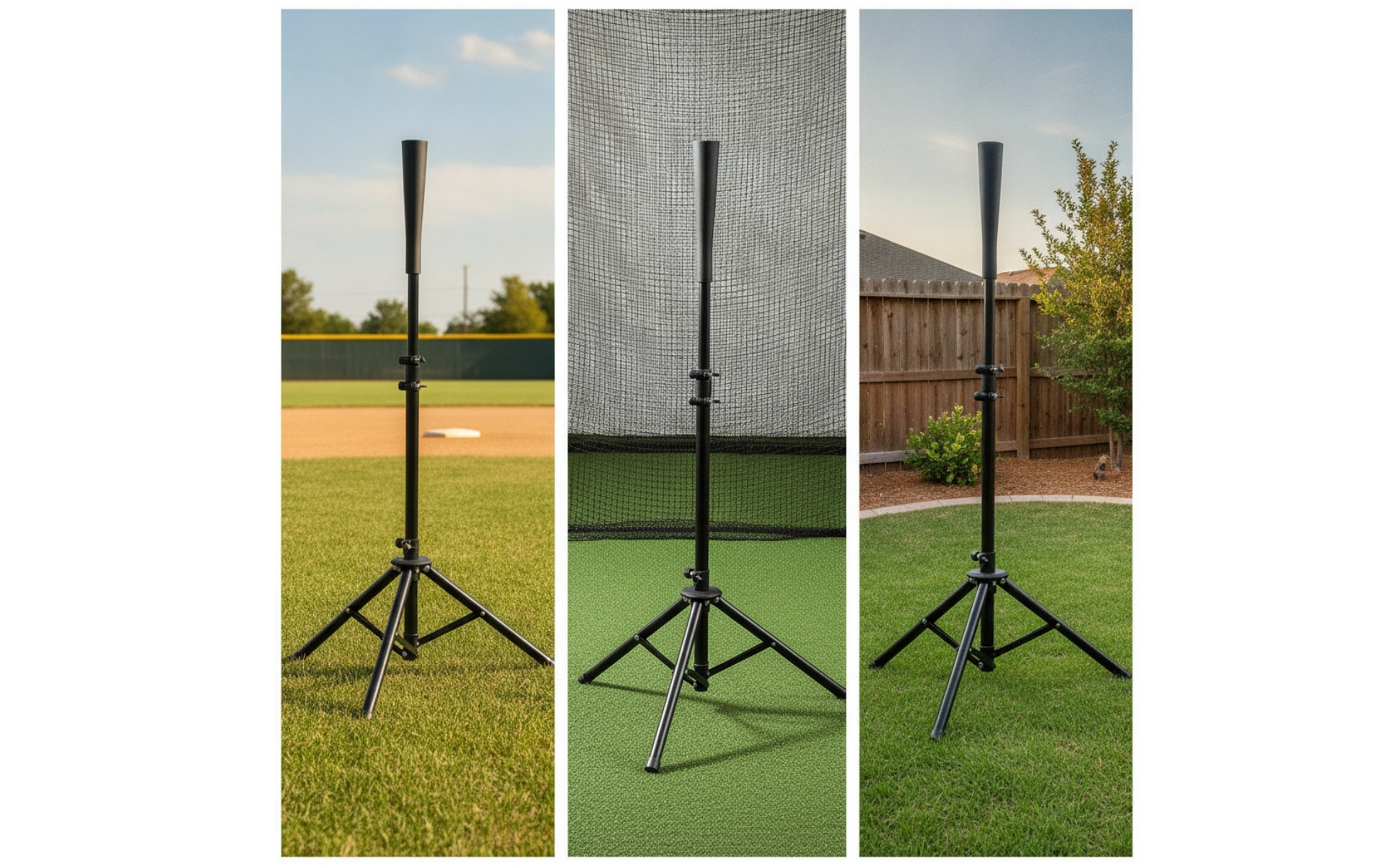 Baseball Batting Tee Height Adjustable Tripod Batting Tee Portable