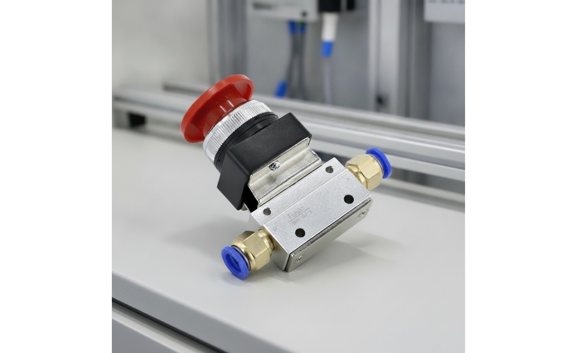Valve with Dome Button Aluminum Alloy Dome Push Button Valve Compact