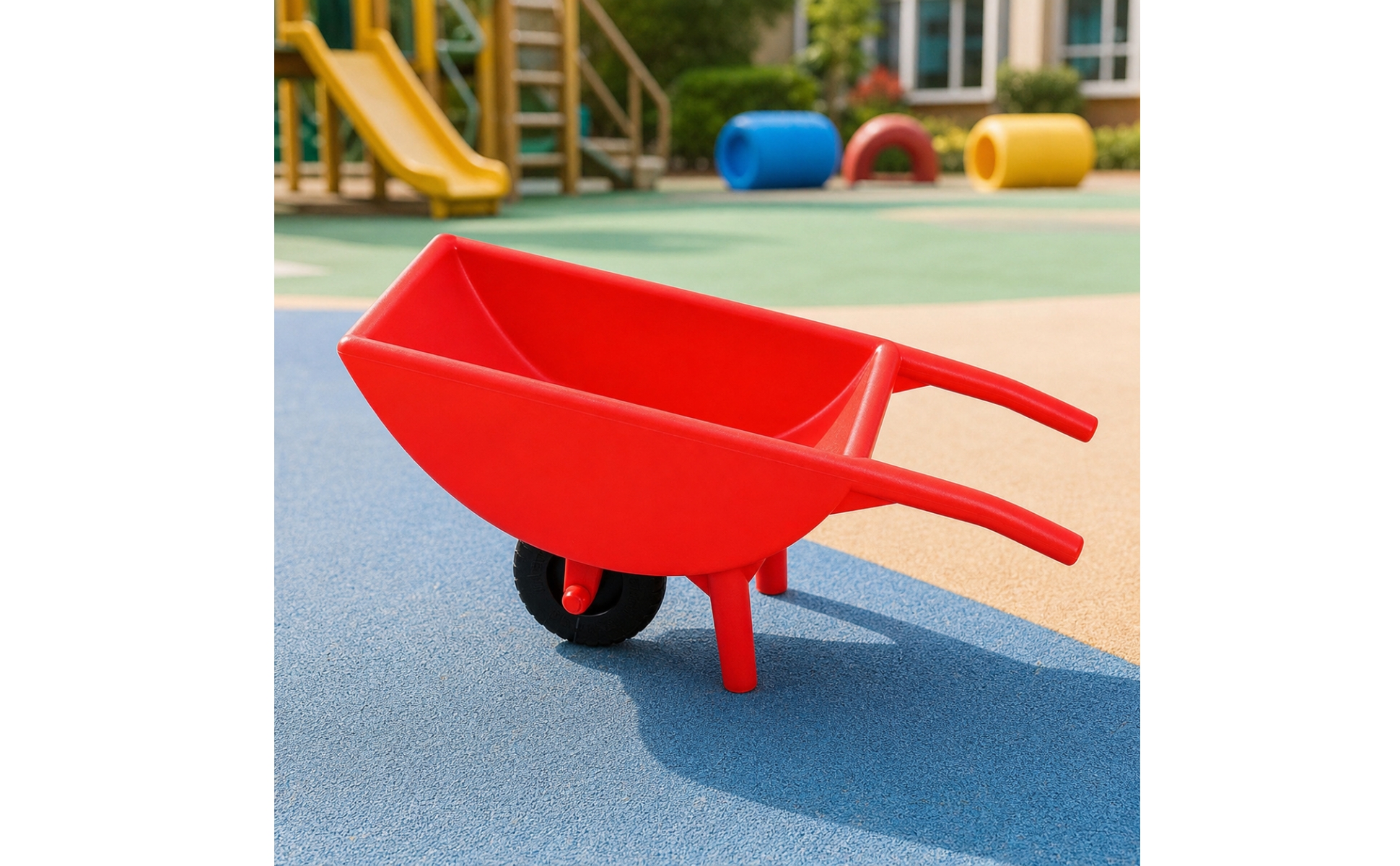 Toy Wheelbarrow Molded Play Wheelbarrow Lightweight for Backyard, Kids, Toddlers