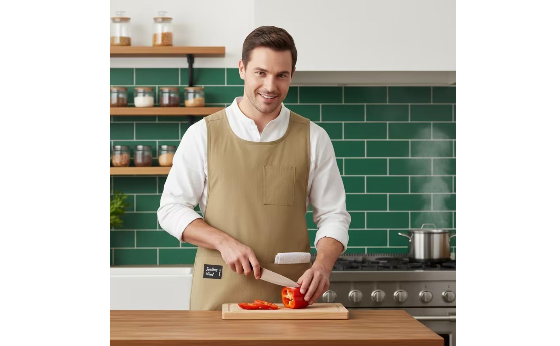 Pullover Apron Waterproof Apron Vest Oil-Resistant for Catering, Chefs, Cleaners