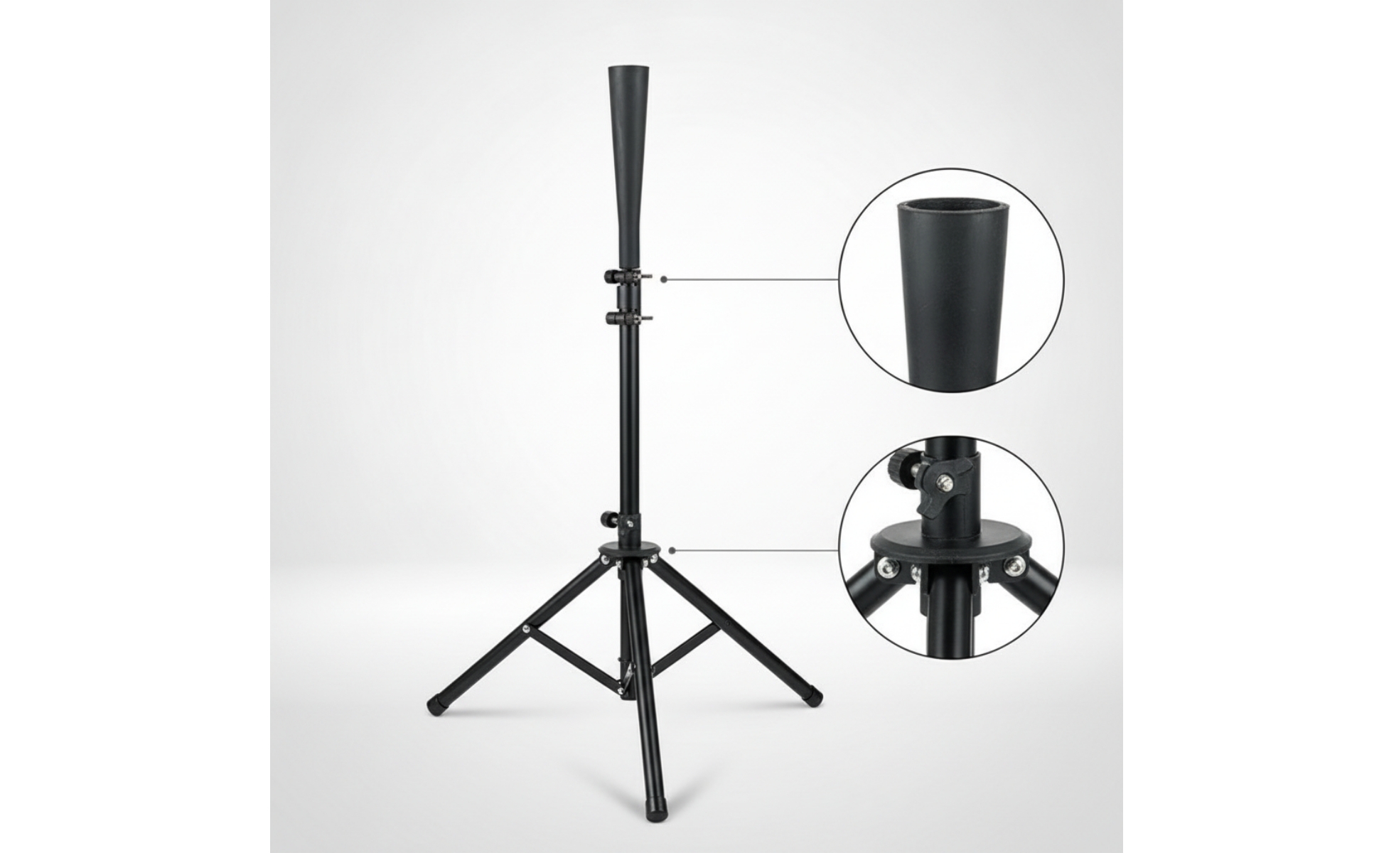 Baseball Batting Tee Height Adjustable Tripod Batting Tee Portable