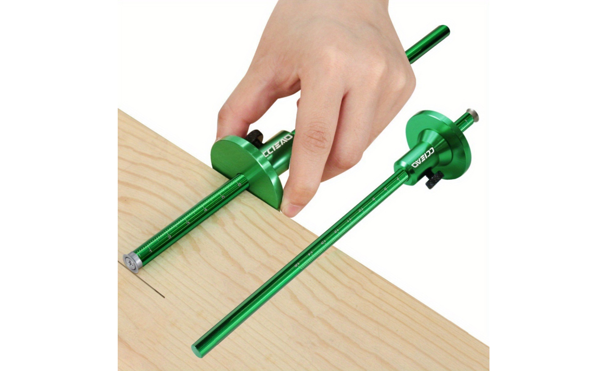 Wheel Marking Gauge Aluminum Alloy Marking Gauge with Scale Micro-Réglable