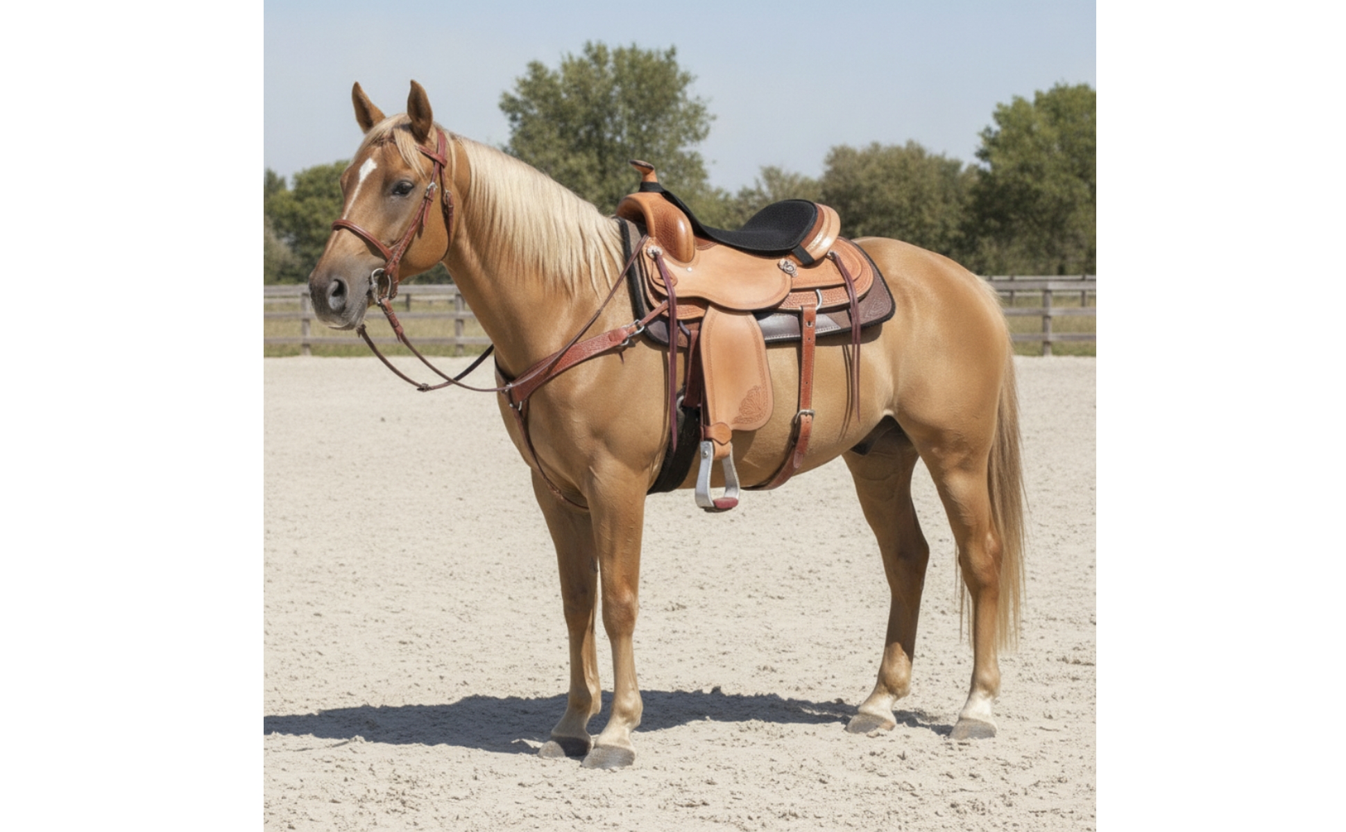 Horse Saddle Pad Breathable Contoured Saddle Pad Padded for Trail Riding, Riders