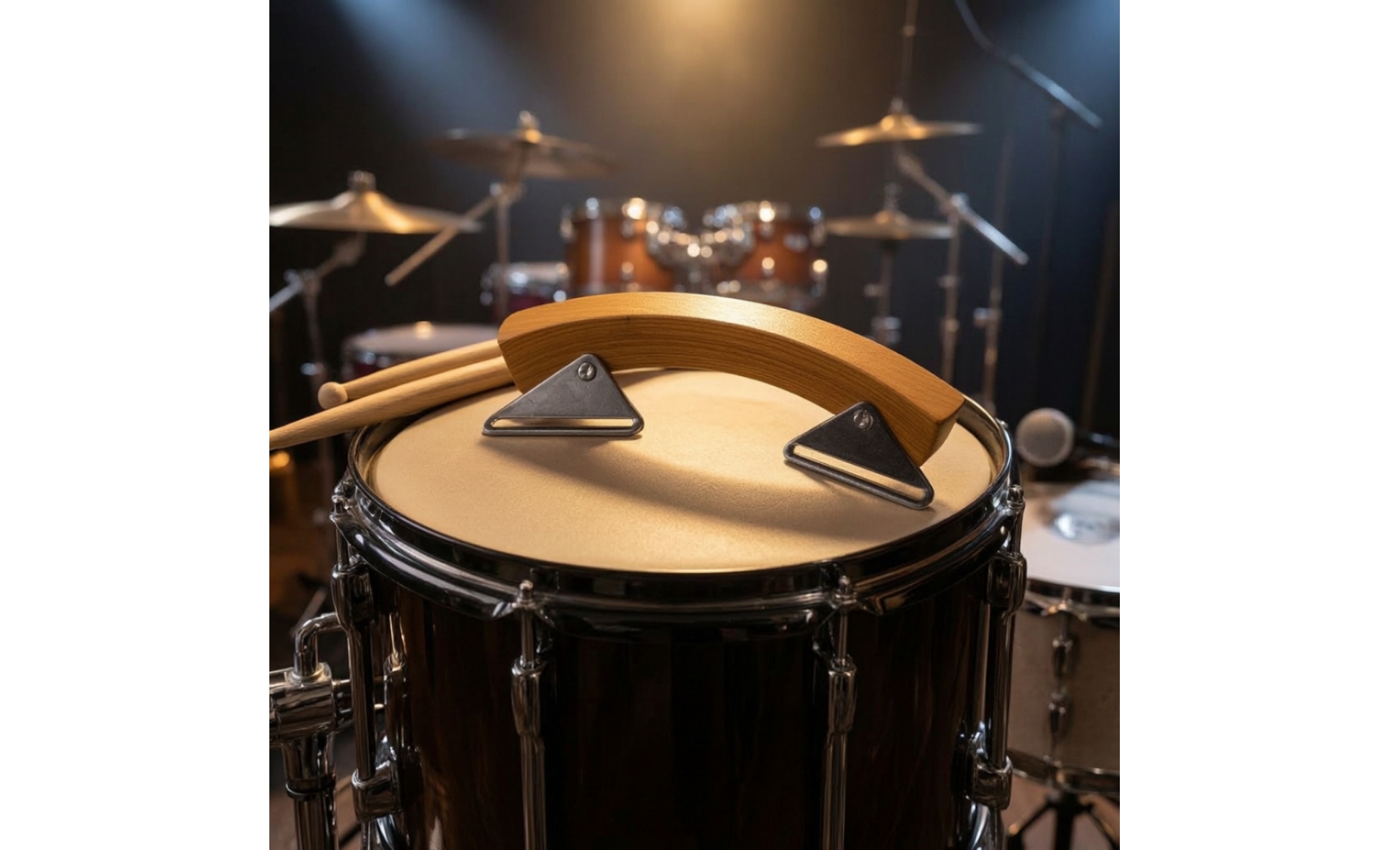 Rim Click Block Solid Maple Snare Drum Rims Riser Block Crisp for Drummers