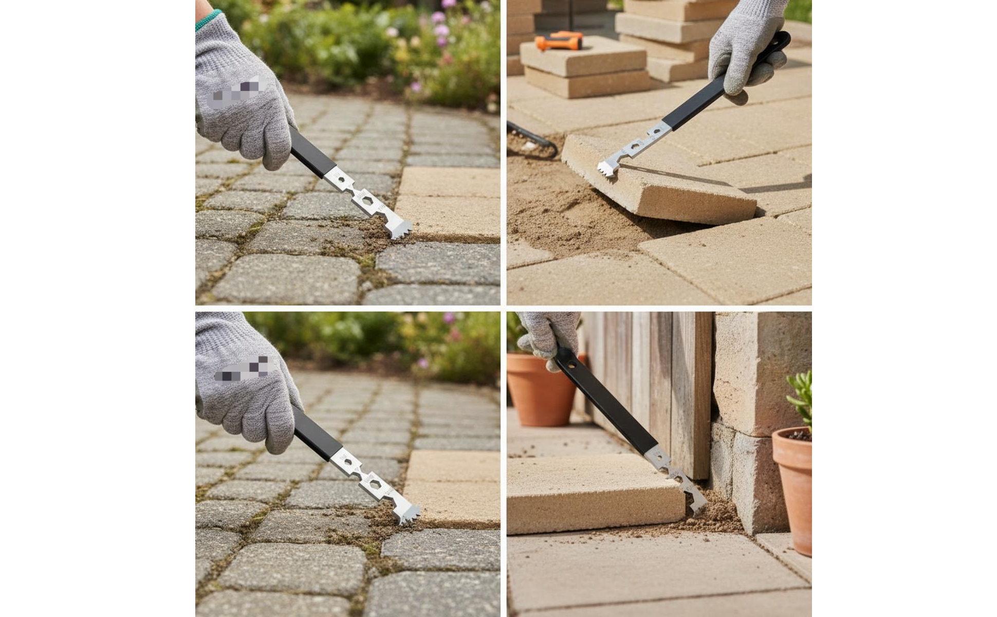 2 Pieces Paver Removal Tool Serrated Paving Rust-Resistant for Diyers