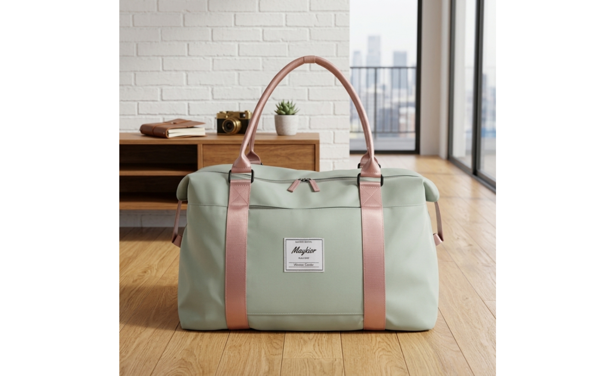 Duffel Bag with Wet Pocket Multi-Compartment Travel Duffel with Shoulder Strap