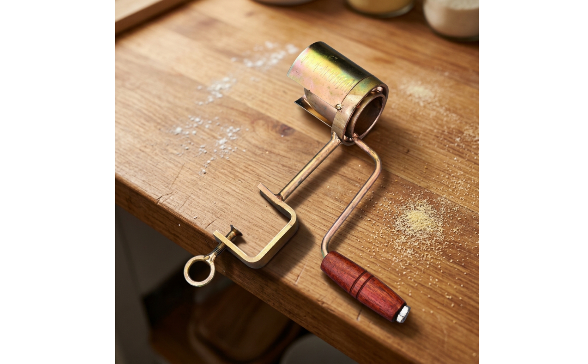 Corn Sheller with Table Clamp Hand-Crank Corn Sheller Manual for Home Cooks