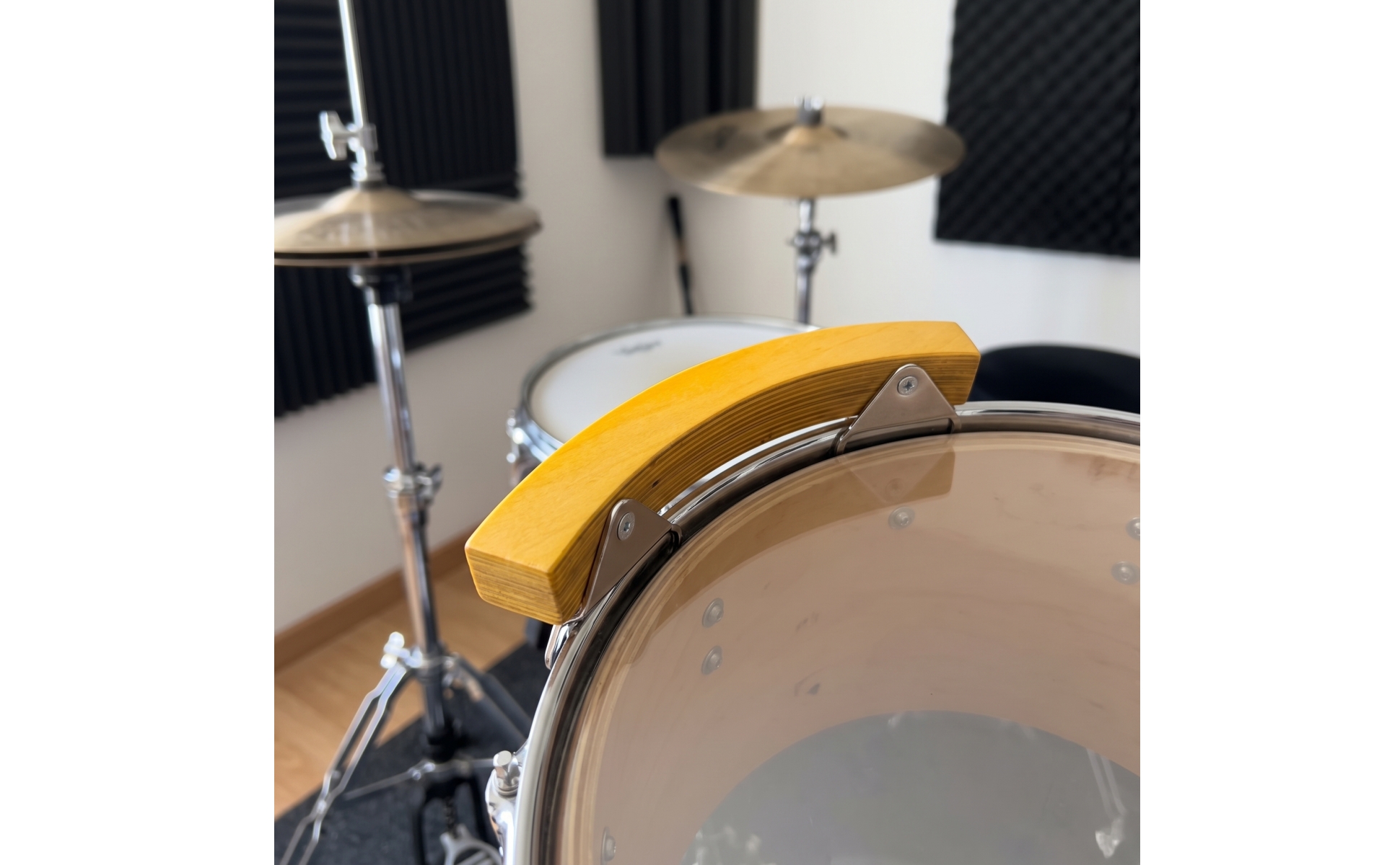 Rim Click Block Solid Maple Snare Drum Rims Riser Block Crisp for Drummers