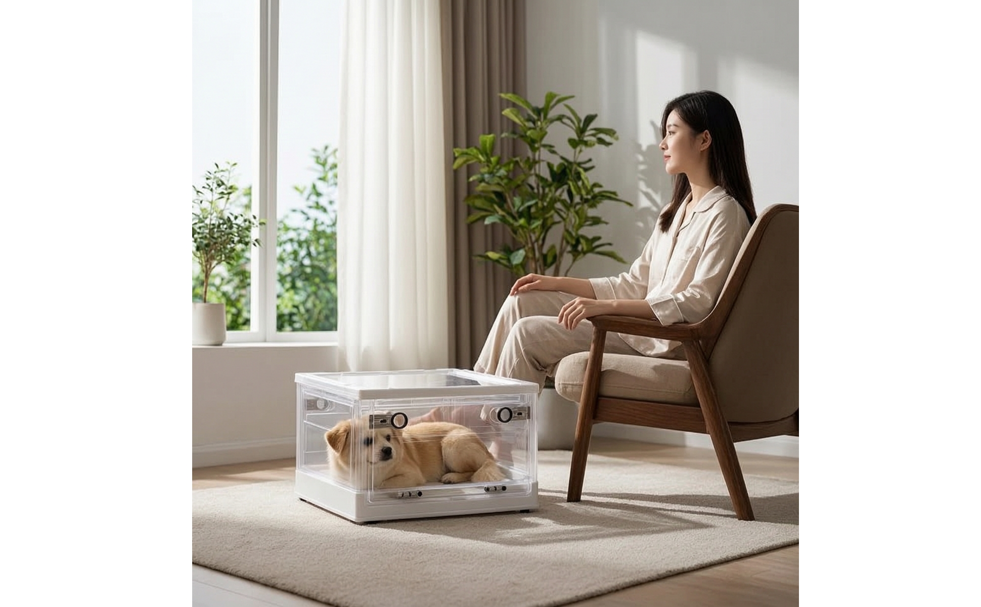 Katzentrockenbox faltbar hundetrockenbox transparent für hundepflege, hundesalon