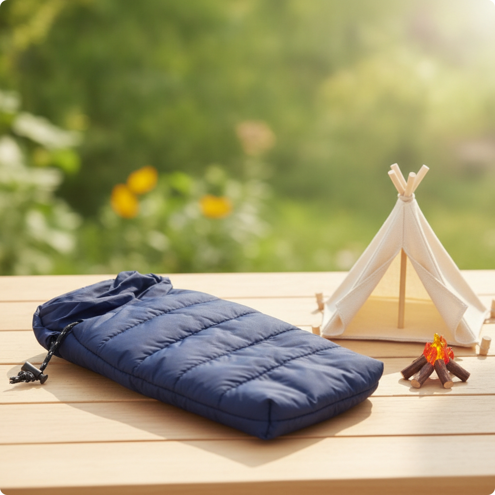 Puppenschlafsack mit Kapuze Gesteppt Puppenzubehör Kompakt für