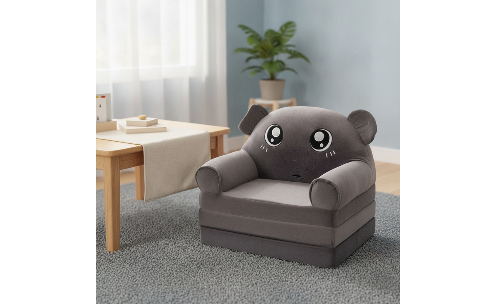 Foldable Sofa Chair Child-Sized Kids Sofa Chair Soft for Playroom, Toddlers