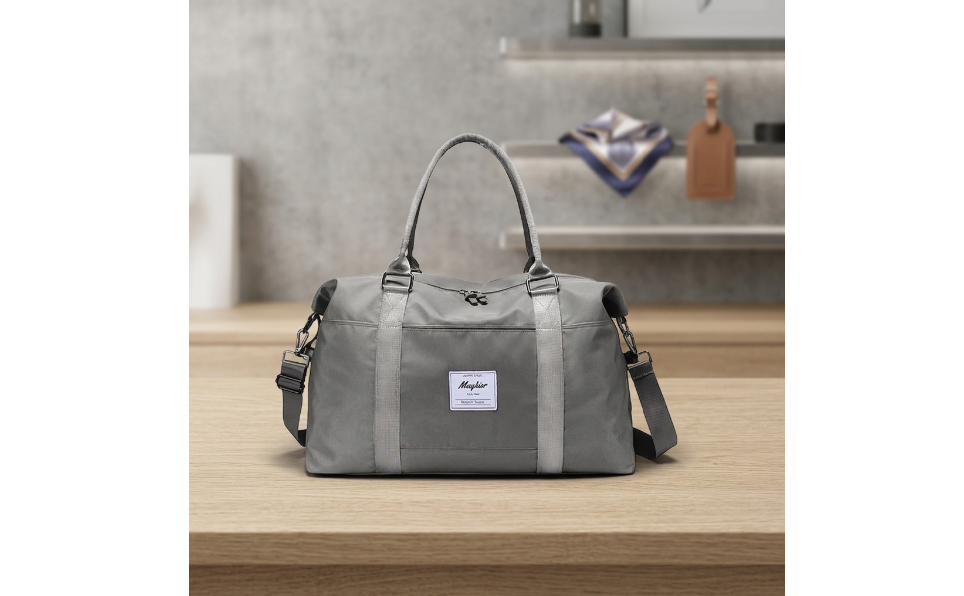 Duffel Bag with Wet Pocket Multi-Compartment Travel Duffel with Shoulder Strap