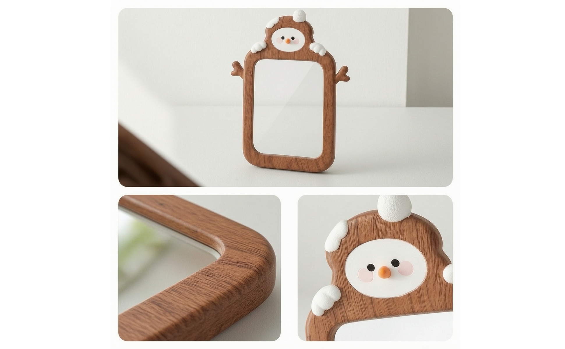 Snowman Photo Frame Winter Snowman Picture Frame Festive for Nursery, Families