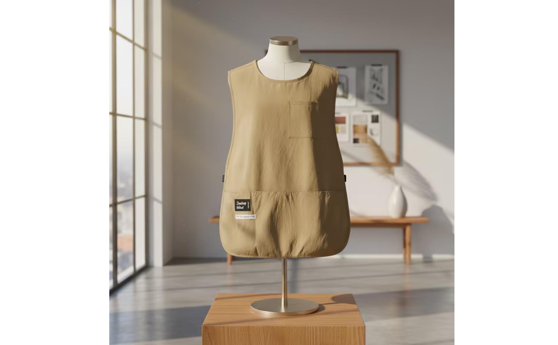 Pullover Apron Waterproof Apron Vest Oil-Resistant for Catering, Chefs, Cleaners