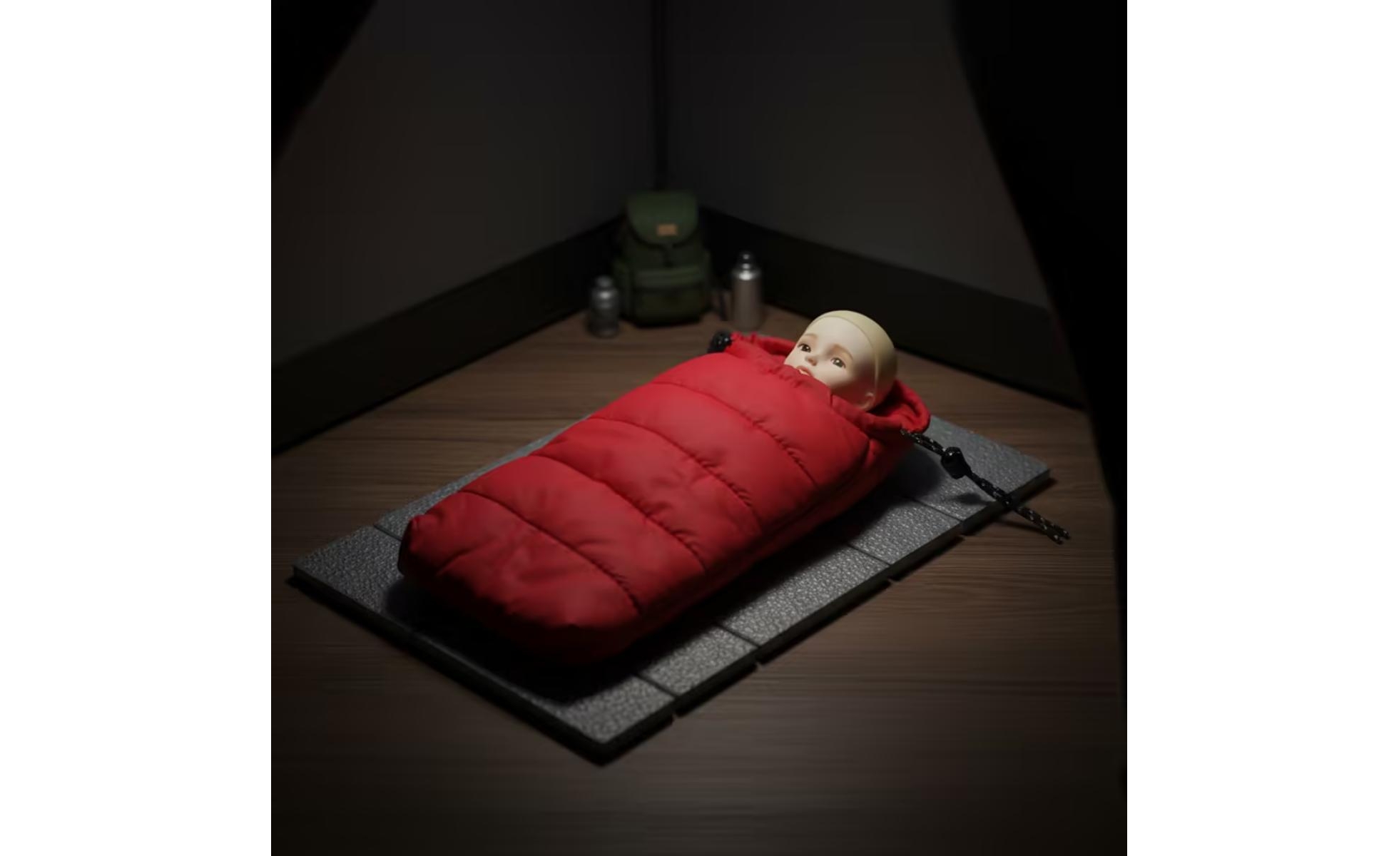 Puppenschlafsack mit Kapuze Gesteppt Puppenschlafsack Wattiert für Puppensammler