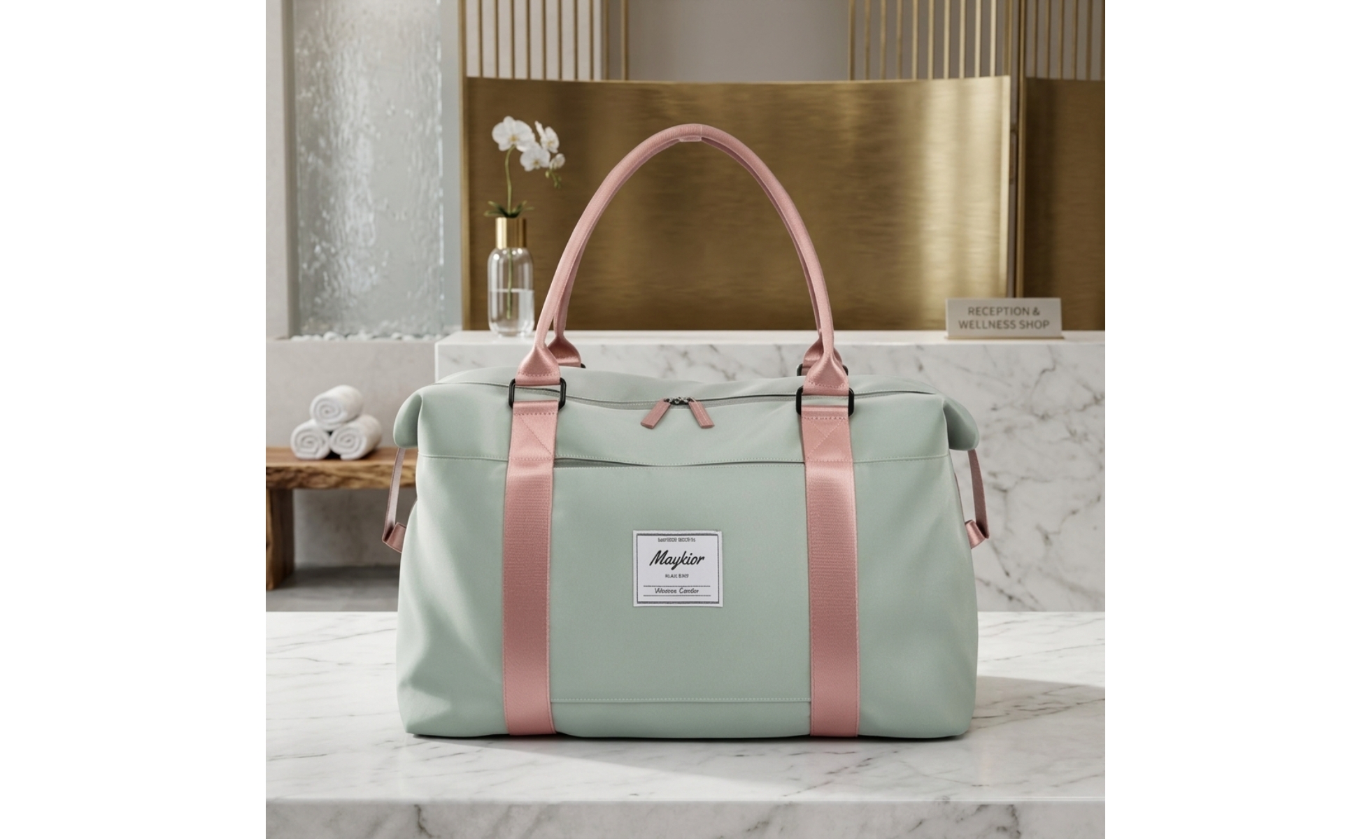 Duffel Bag with Wet Pocket Multi-Compartment Travel Duffel with Shoulder Strap
