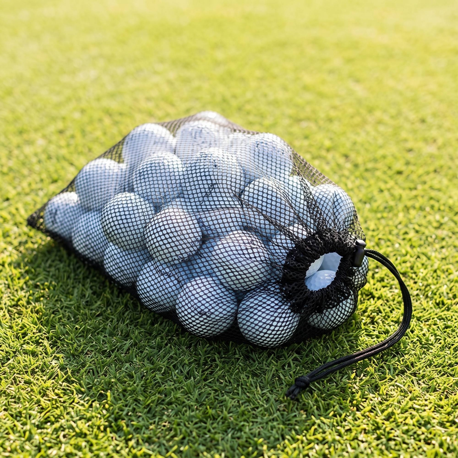 Golfballbeutel mit Kordelzug vielseitig Golfballtasche stabil für Golfplatz - Produktbild 3