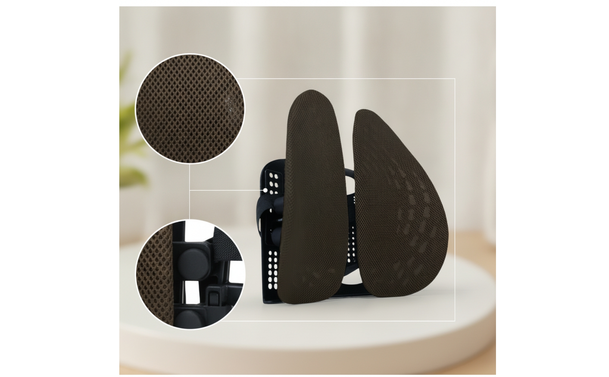 Support Cushion Ergonomic Support Pillow Adjustable for Drivers