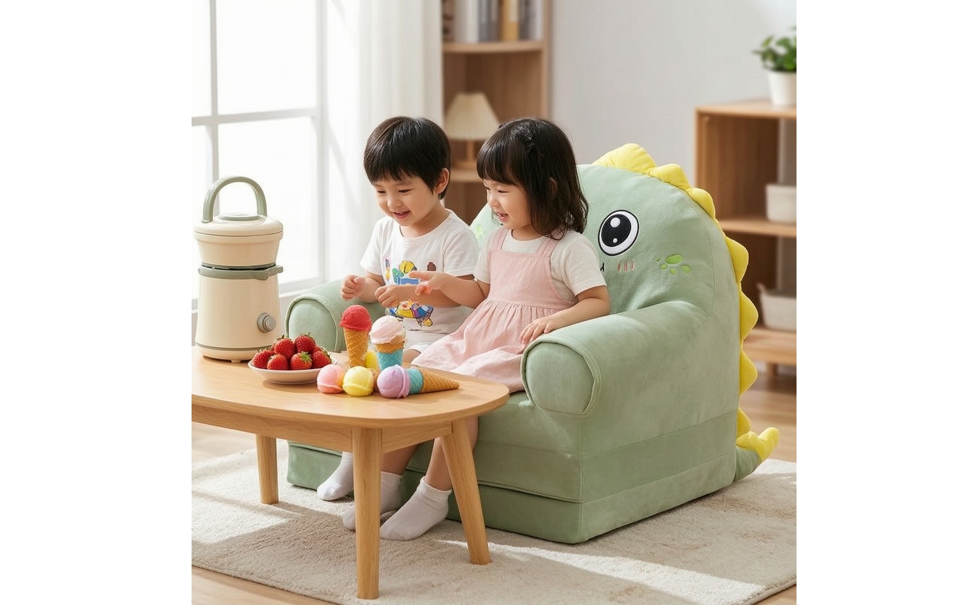 Foldable Sofa Chair Child-Sized Kids Sofa Chair Soft for Playroom, Toddlers