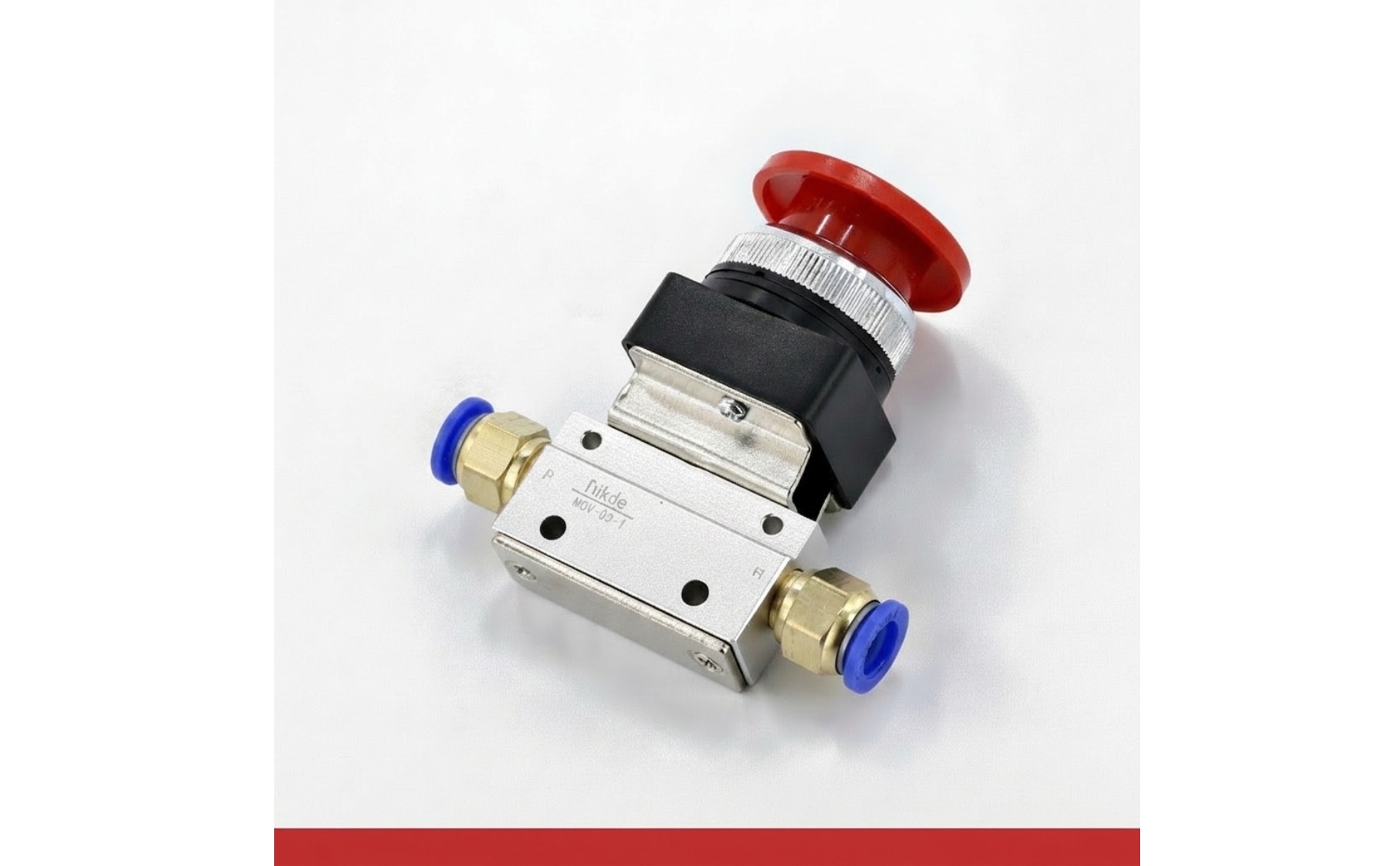 Valve with Dome Button Aluminum Alloy Dome Push Button Valve Compact