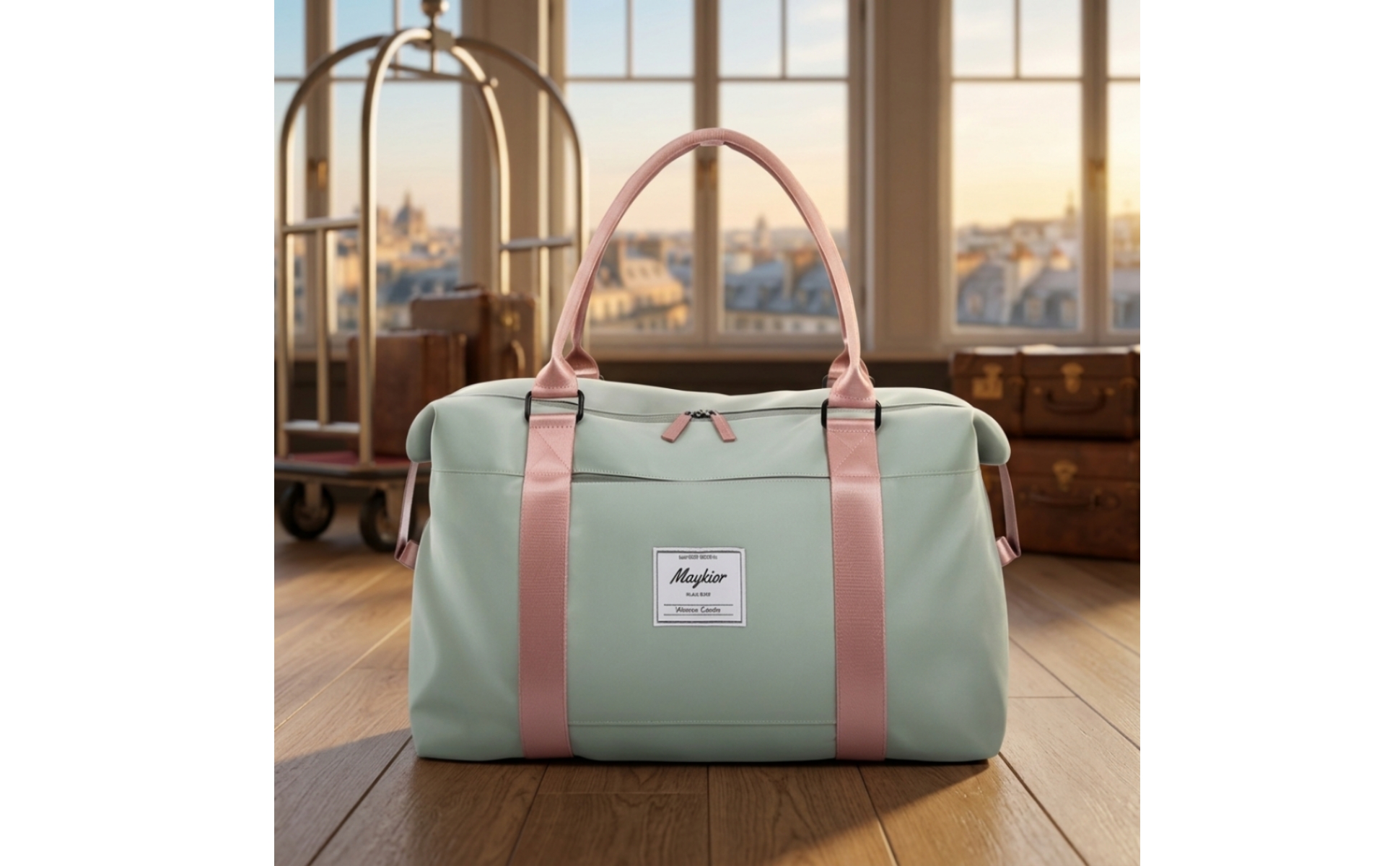 Duffel Bag with Wet Pocket Multi-Compartment Travel Duffel with Shoulder Strap