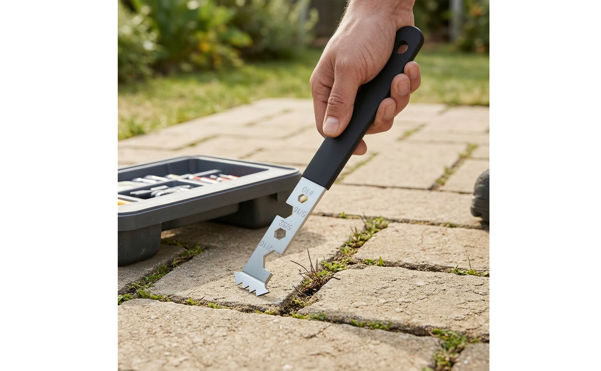 2 Pieces Paver Removal Tool Serrated Paving Rust-Resistant for Diyers