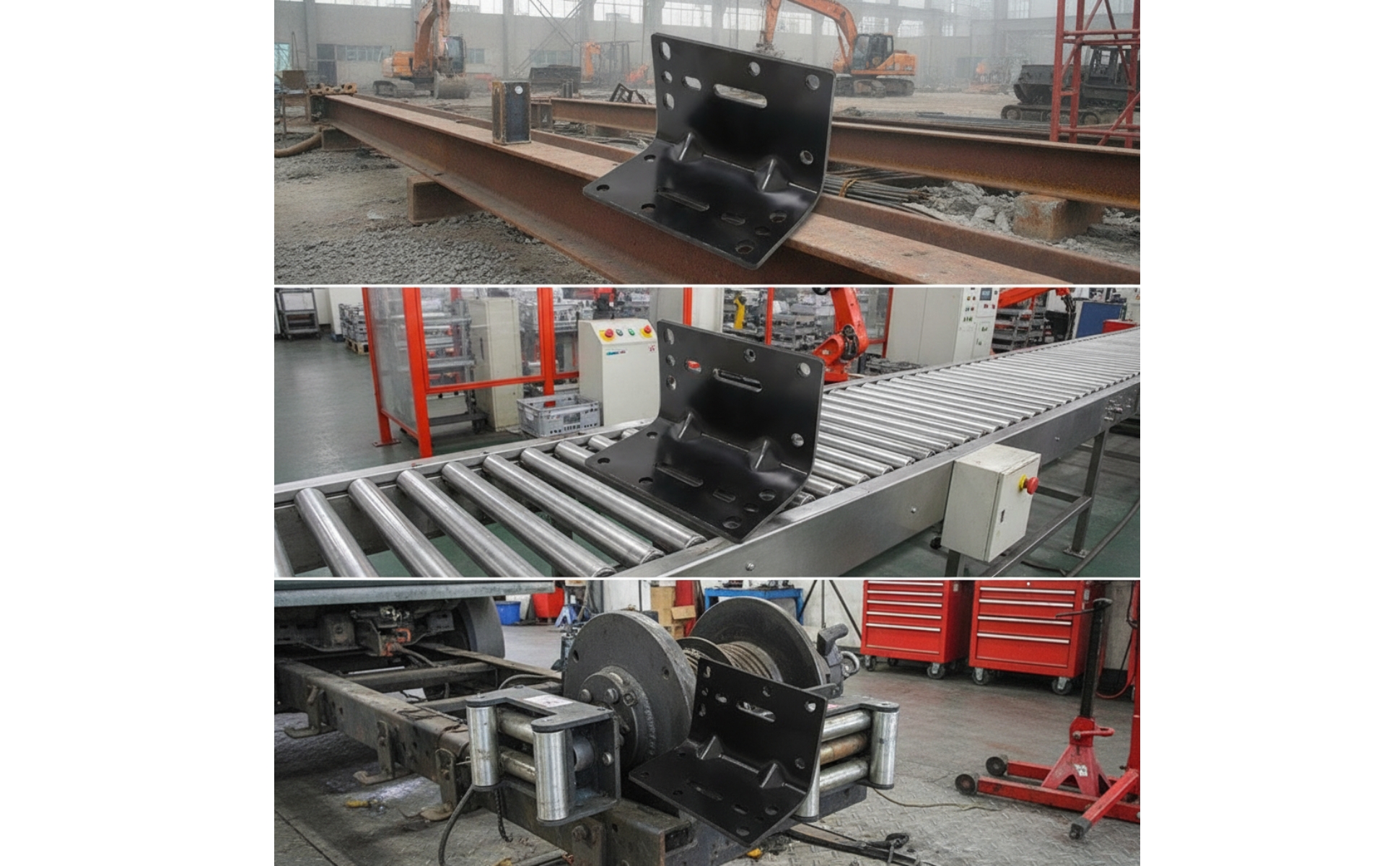 Winch Mounting Bracket Heavy-Duty Winch Bracket Steel for Workshop, Mechanics