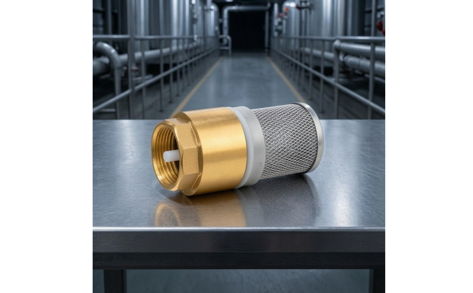 Foot Valve with Strainer Threaded for Pump Installations, Tank Pickup, Mechanics