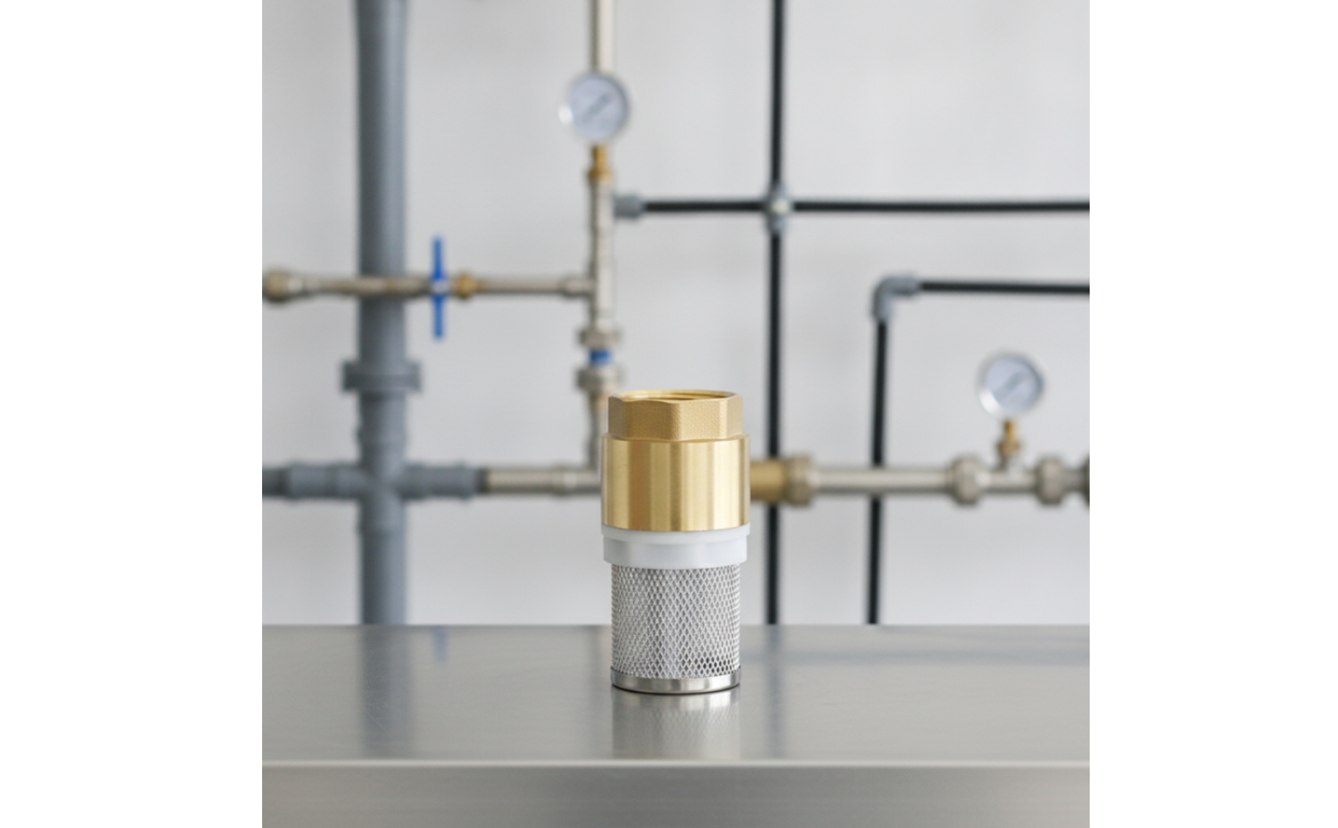 Foot Valve with Strainer Threaded for Pump Installations, Tank Pickup, Mechanics