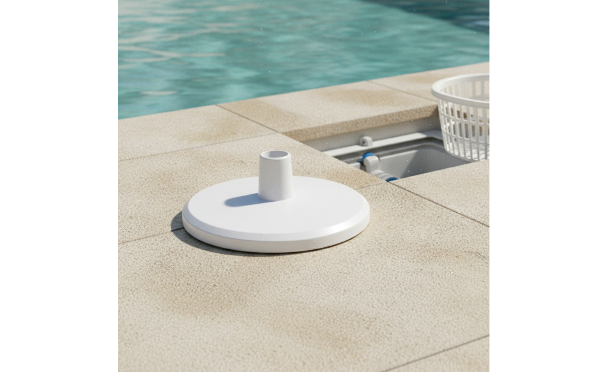 Skimmer-Vakuumplatte passgenau Vakuum-Adapterplatte dicht für Poolreinigung