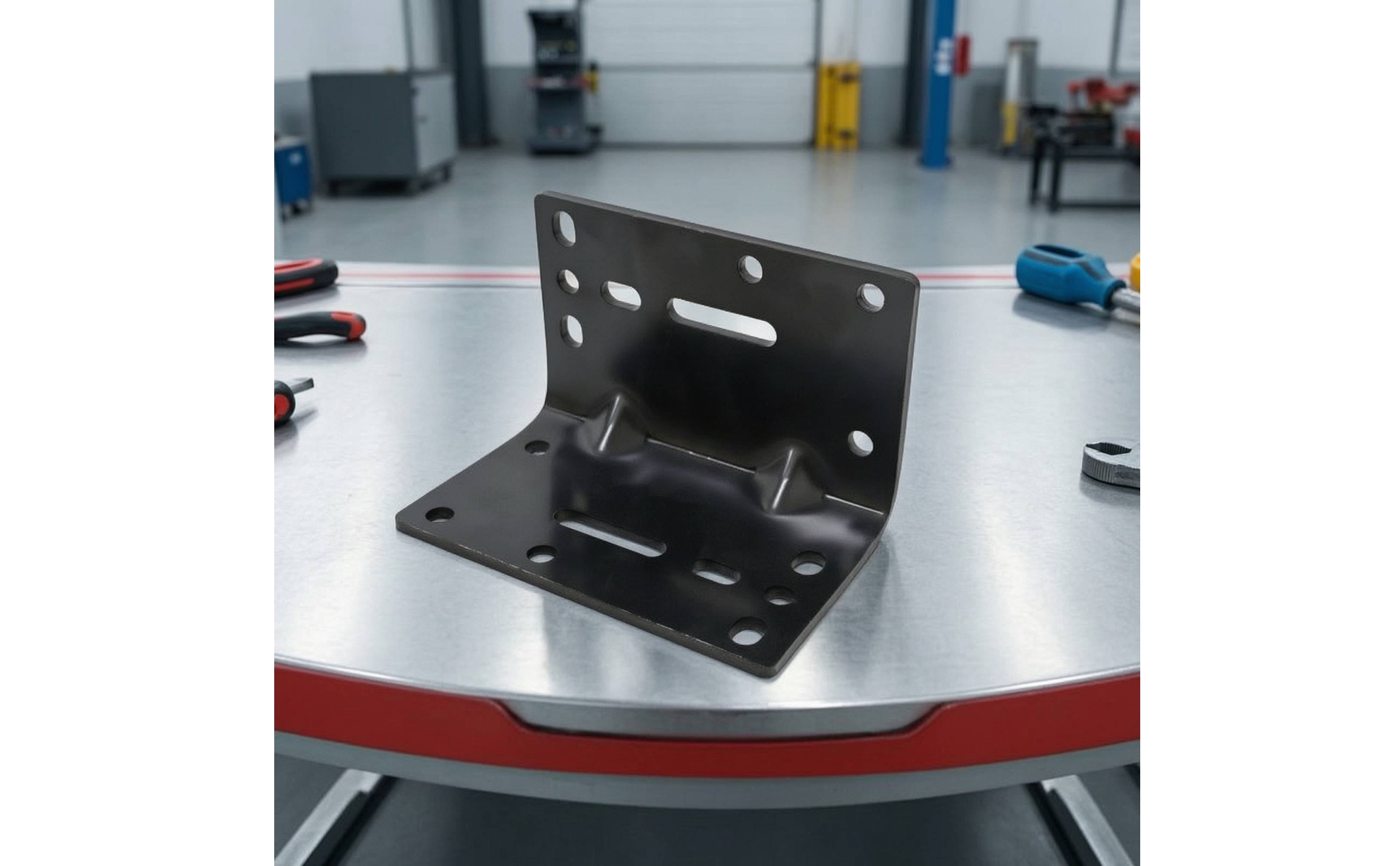 Winch Mounting Bracket Heavy-Duty Winch Bracket Steel for Workshop, Mechanics