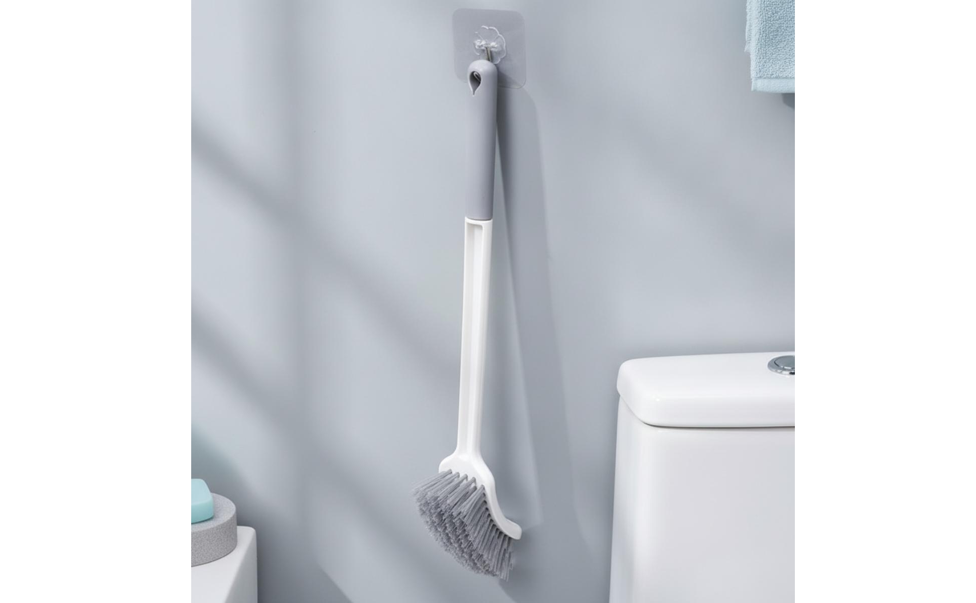 Toilet Brush with Sponge Head Curved Toilet Cleaning Brush Long-Handled