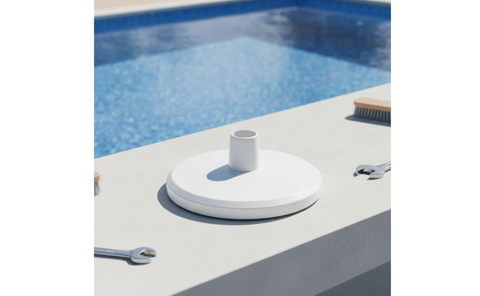 Skimmer-Vakuumplatte passgenau Vakuum-Adapterplatte dicht für Poolreinigung