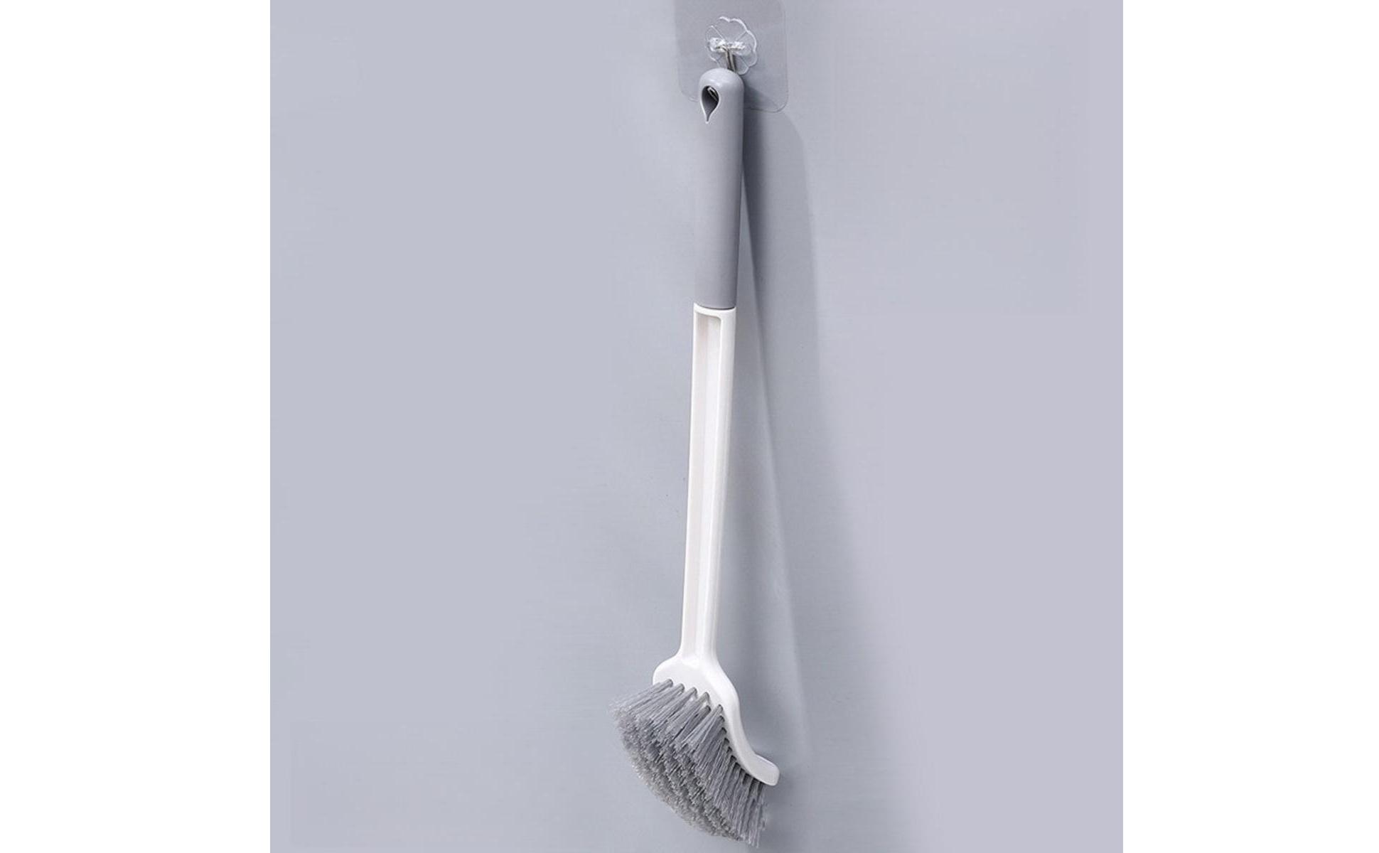 Toilet Brush with Sponge Head Curved Toilet Cleaning Brush Long-Handled