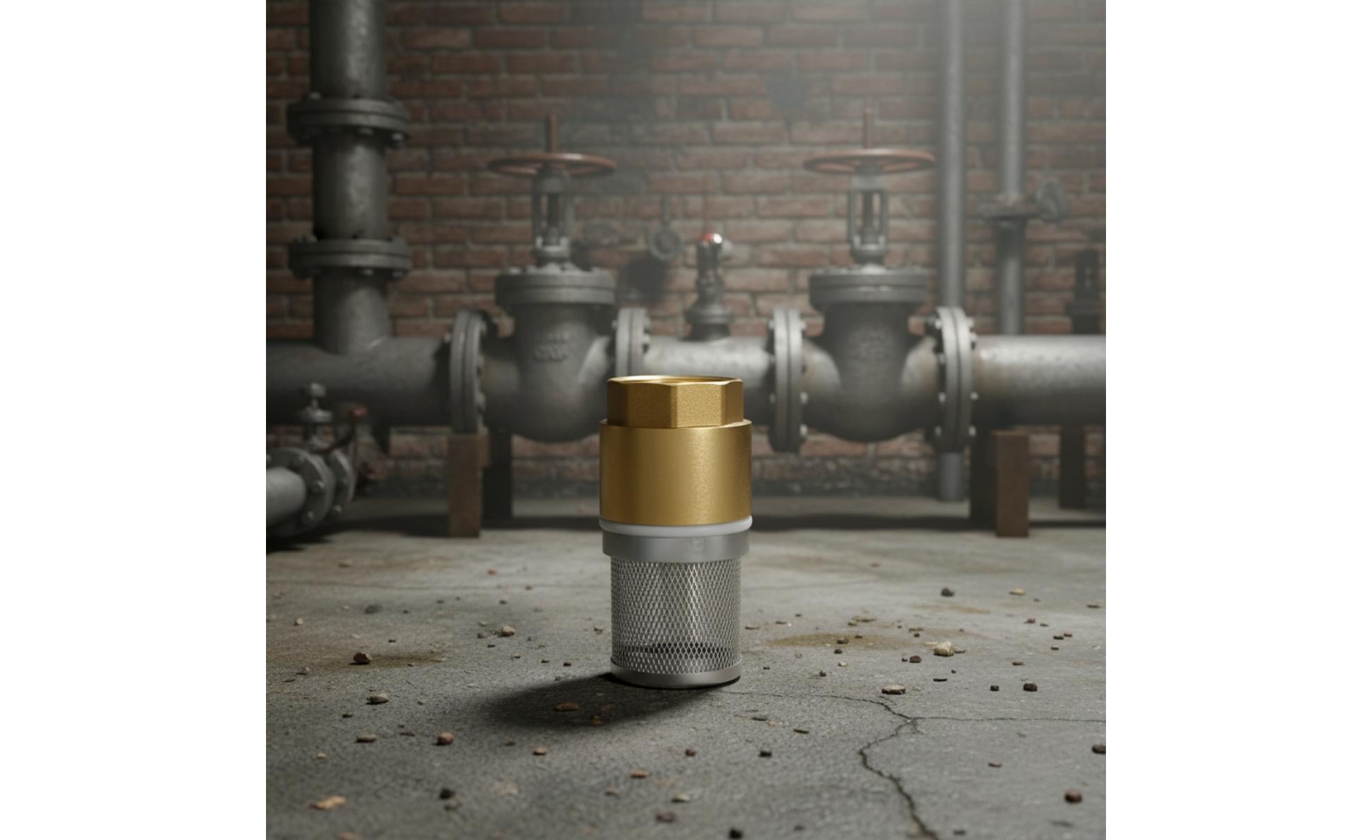 Foot Valve with Strainer Threaded for Pump Installations, Tank Pickup, Mechanics