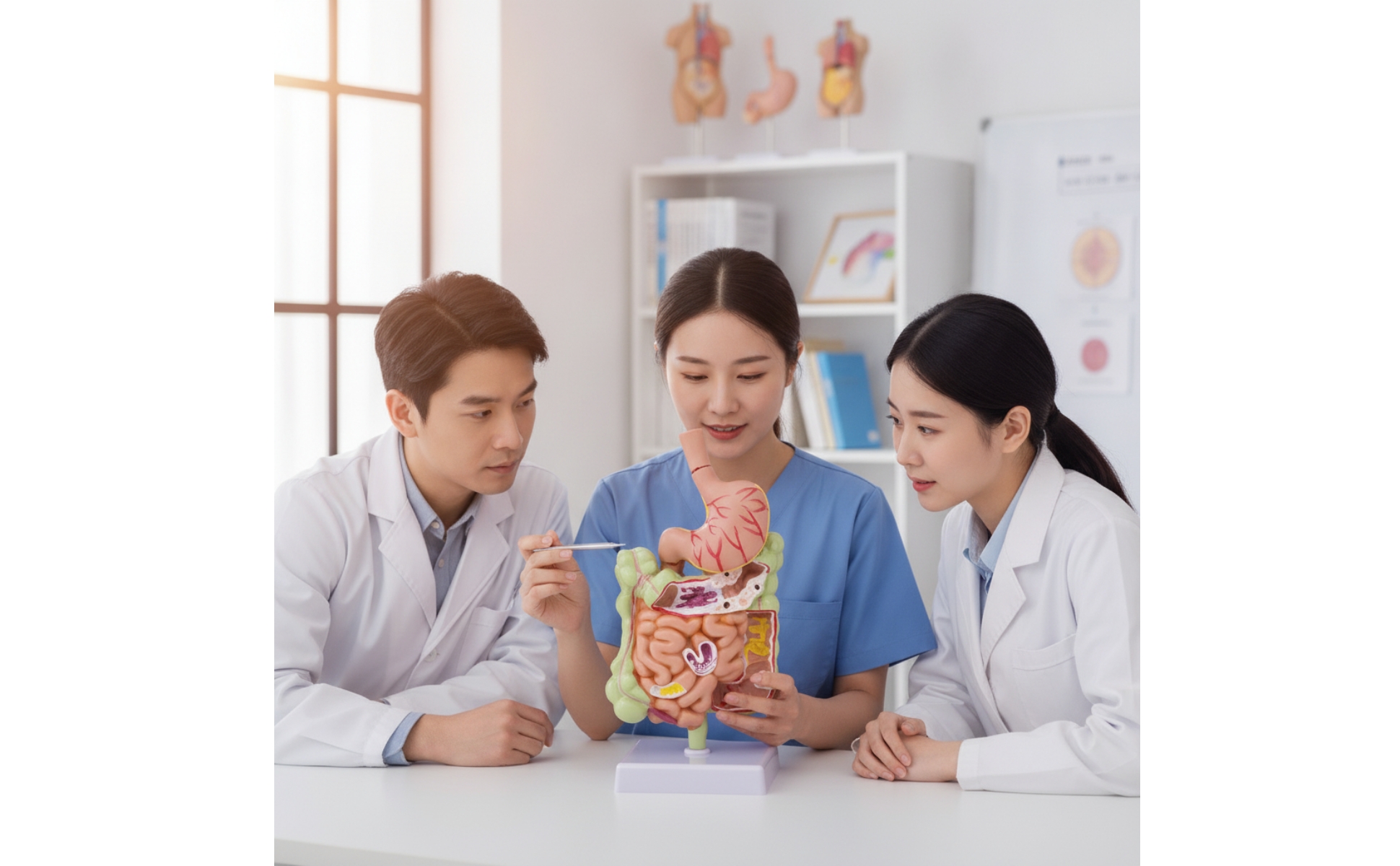 Large Intestine Model with Stomach Pathology for Classroom, Doctors, Teachers