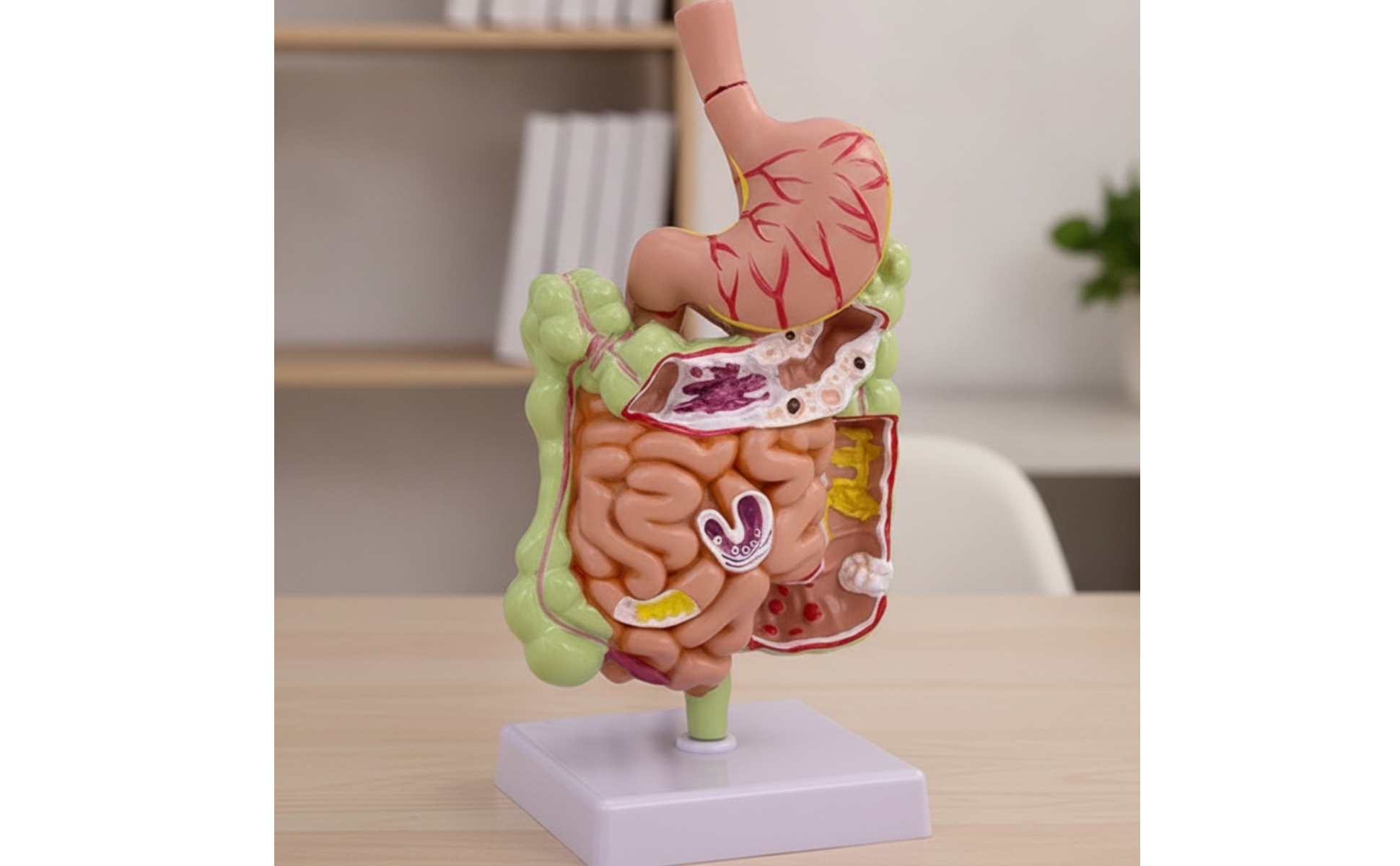 Large Intestine Model with Stomach Pathology for Classroom, Doctors, Teachers